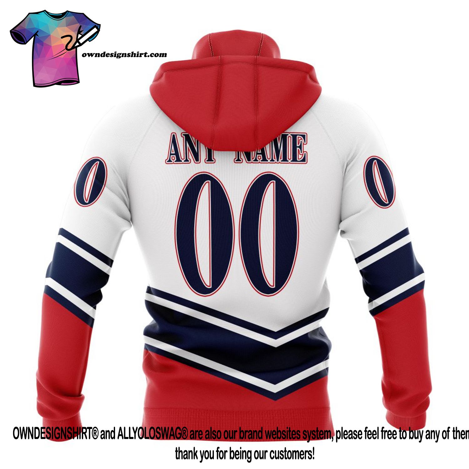 NHL Montreal Canadiens Custom Name Number Specialized Retro Concepts Jersey  Pullover Hoodie