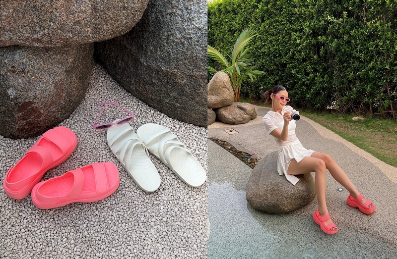 The sun shines, and the new crocs sandals collection is the highlight!