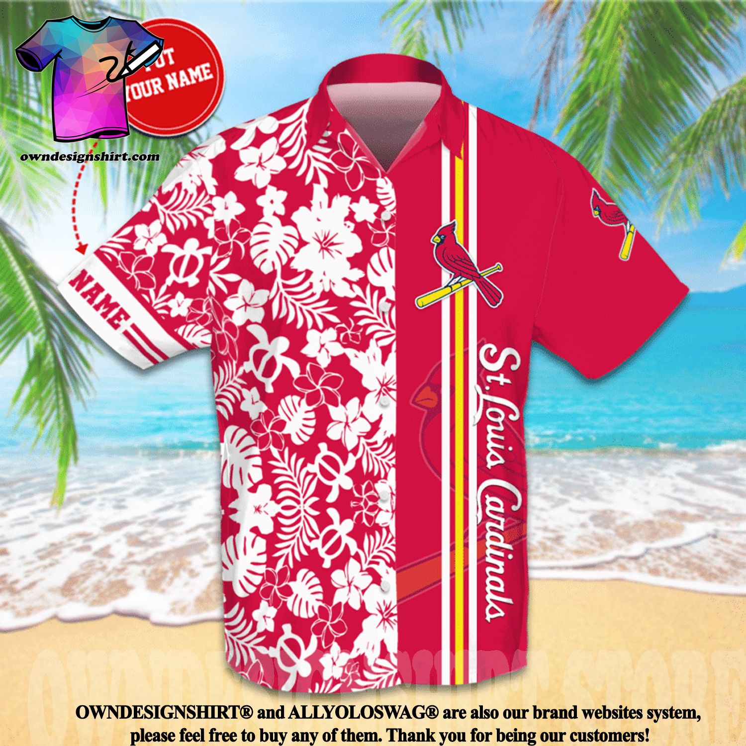 St. Louis Cardinals MLB Flower Tropical Hawaiian Shirt Summer Gift