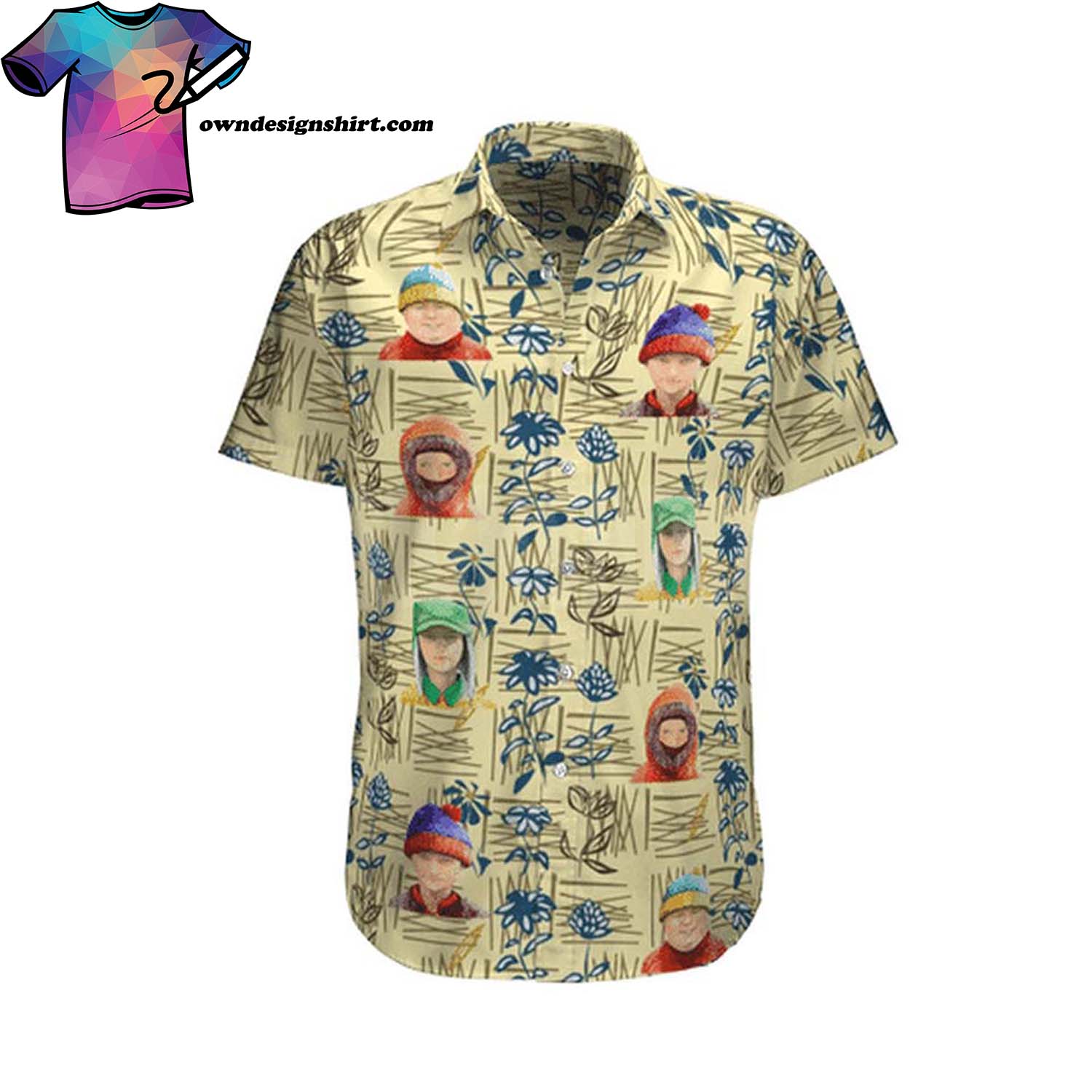 Description of South Park Hawaiian shirt