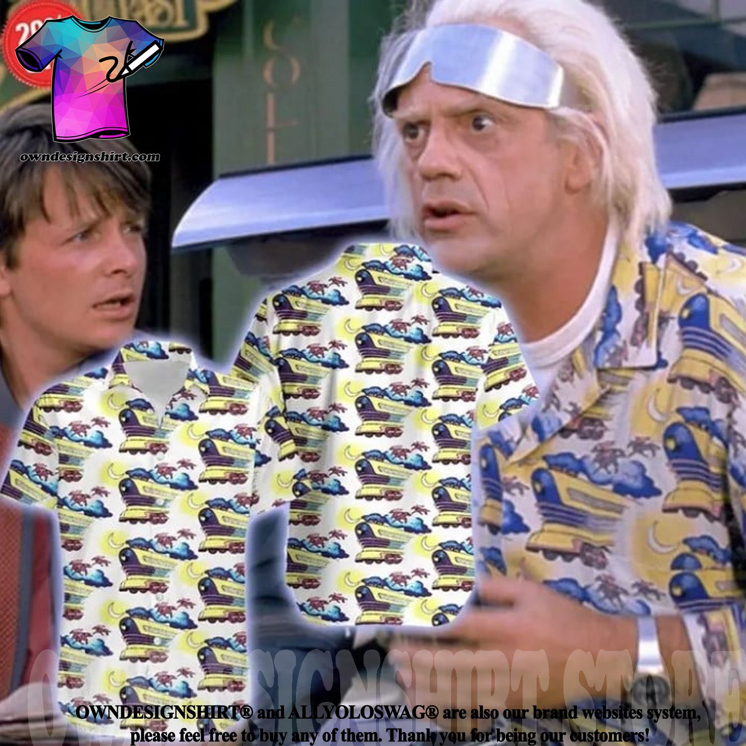 This is Back to the Future 4 happening and Back to the Future Hawaiian shirt