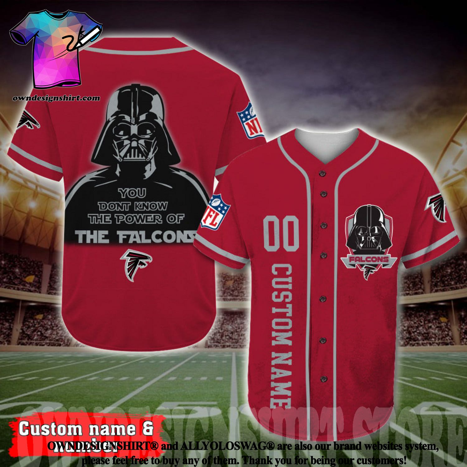 Star Wars Darth Vader American Flag Pattern Baseball Jersey Shirt Us Size  Best