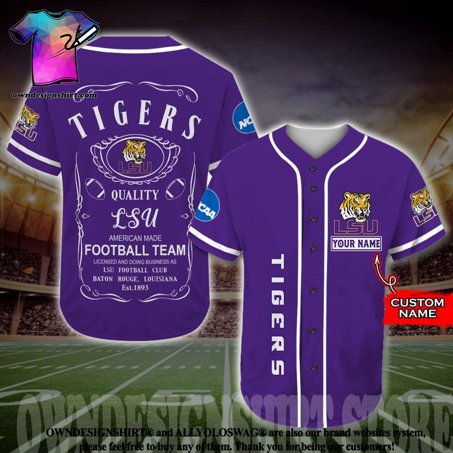 The best selling Custom LSU Tigers American Football Team Jack