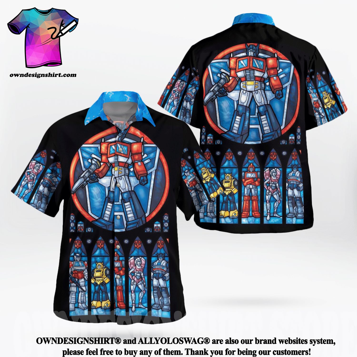 Outfit for this summer: transformers t-shirts for adults or transformers hawaiian shirt