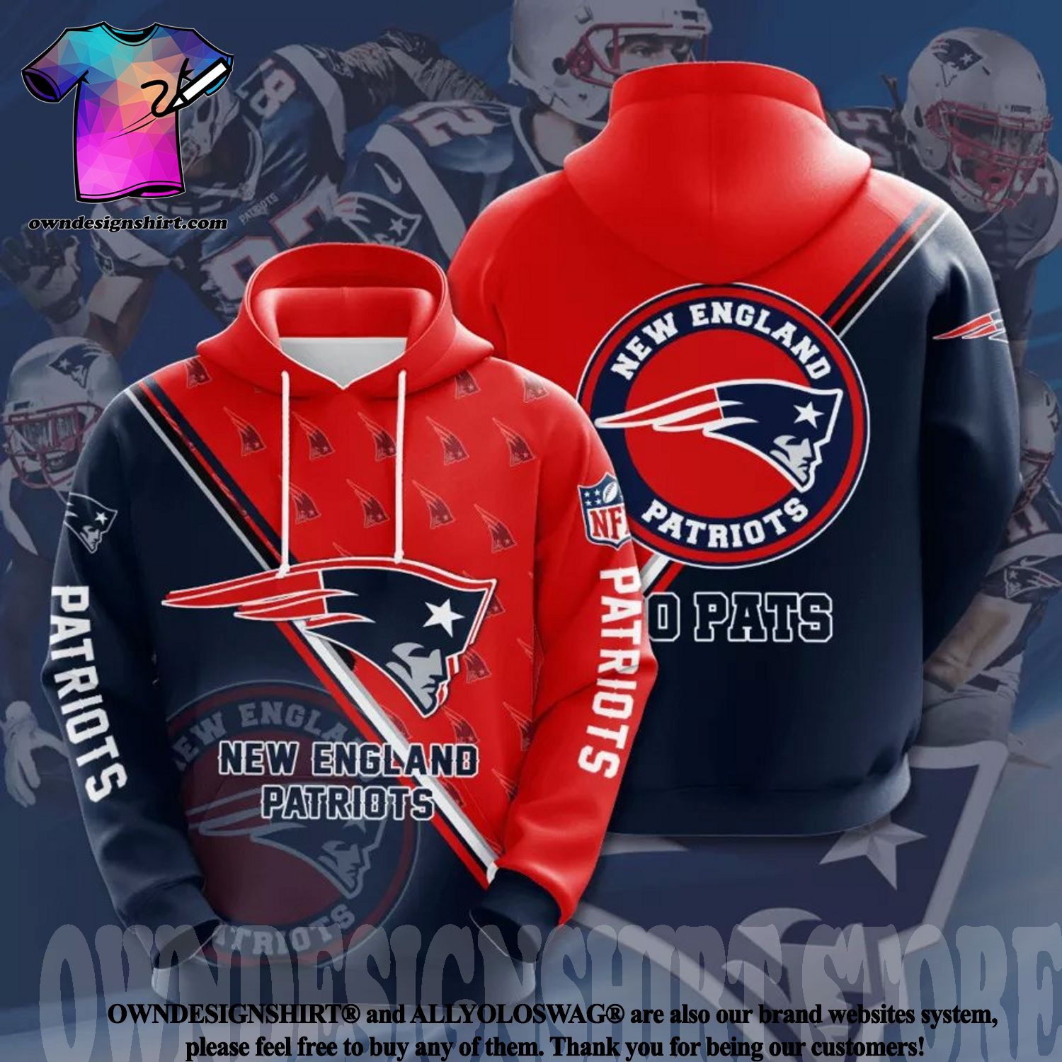 NFL T shirt 3D Custom New England Patriots T shirts Cheap For Fans – 4 Fan  Shop