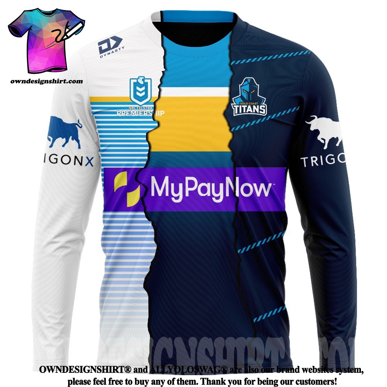 Personalised Gold Coast Titans Jerseys - NRL Jerseys