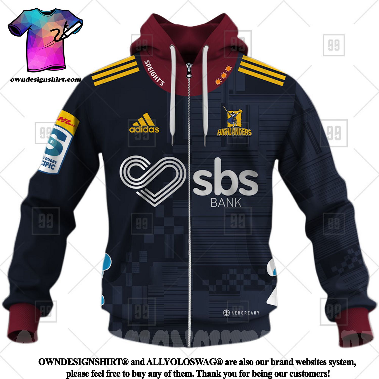 adidas Highlanders Home Jersey Super Rugby 2023