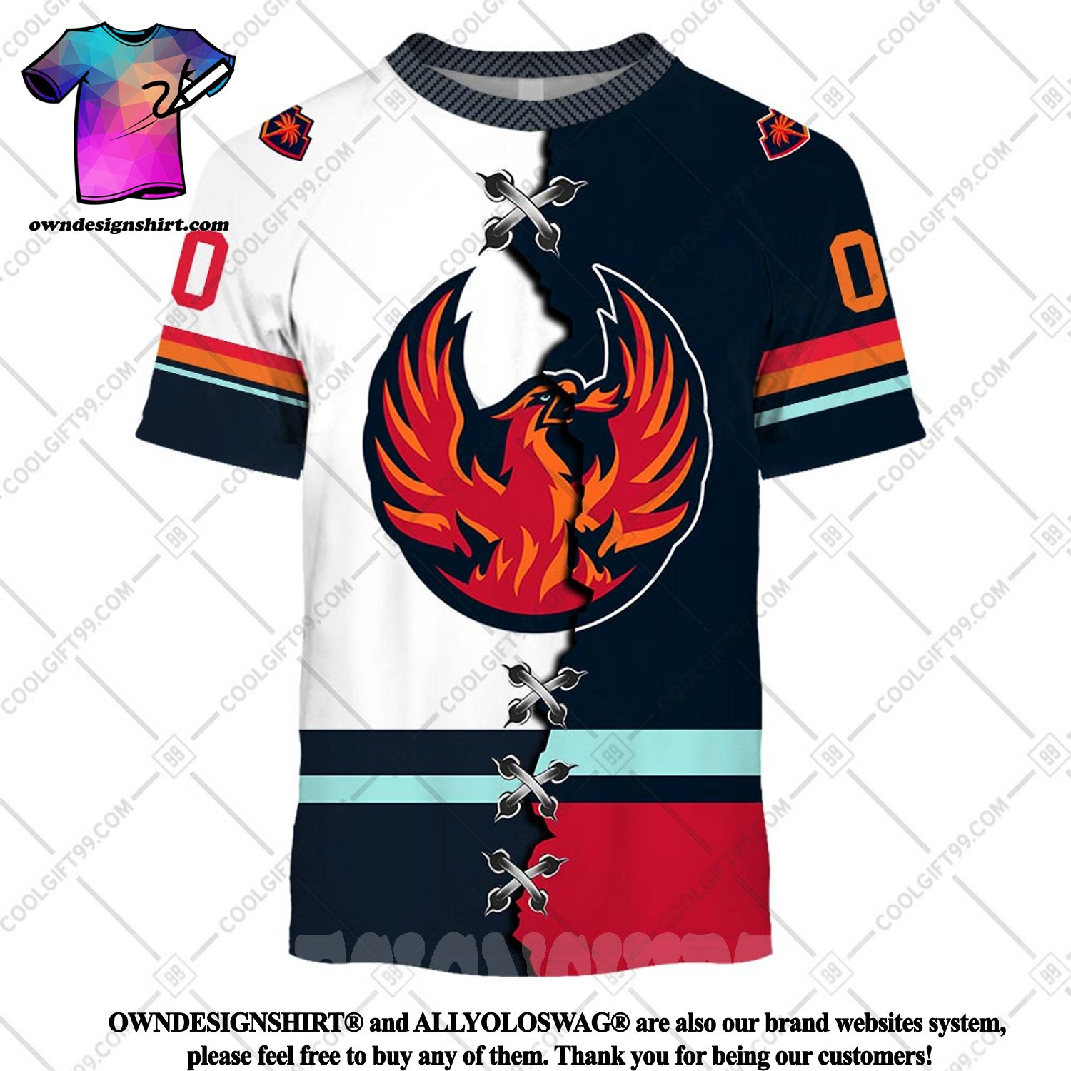The best selling] Personalized AHL Coachella Valley Firebirds Mix