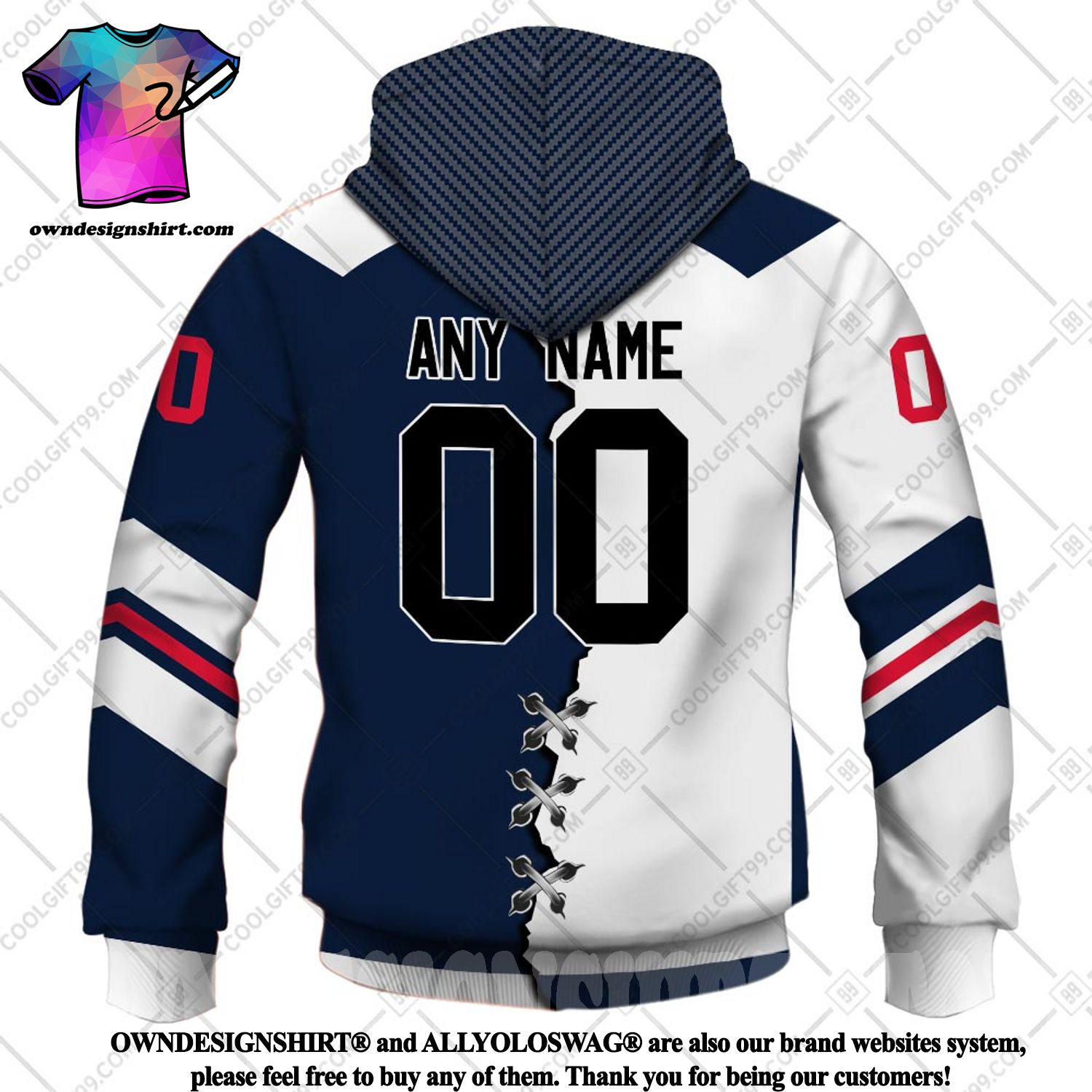 AHL Hartford Wolf Pack Mix Jersey Personalized Hoodie - Express your unique  style with BoxBoxShirt in 2023