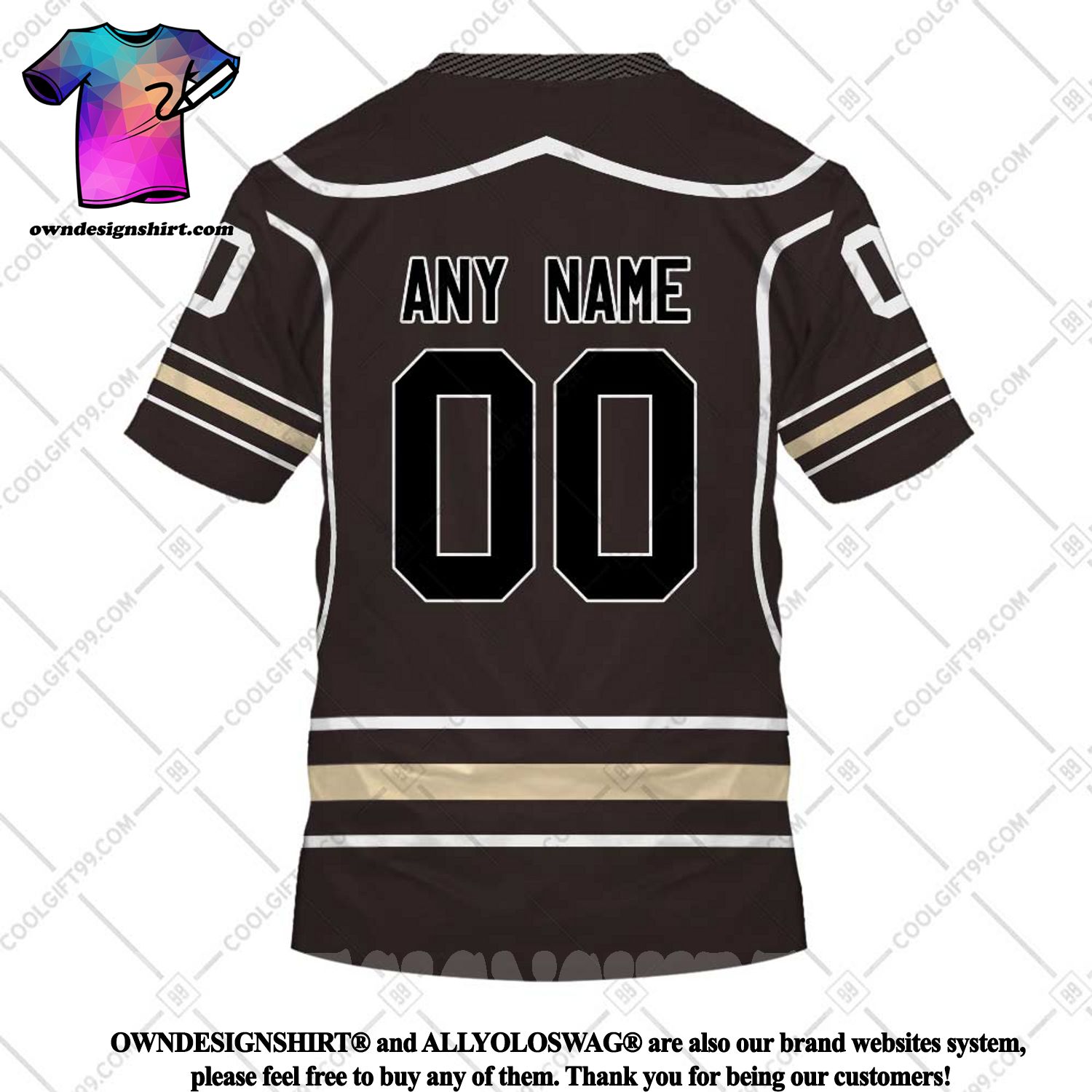 The best selling] Personalized AHL Hershey Bears Color jersey