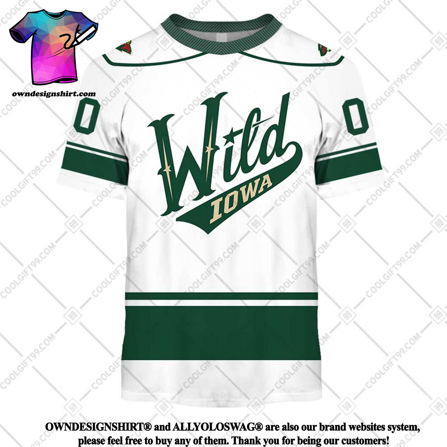 The best selling] Personalized AHL Iowa Wild Color jersey Style