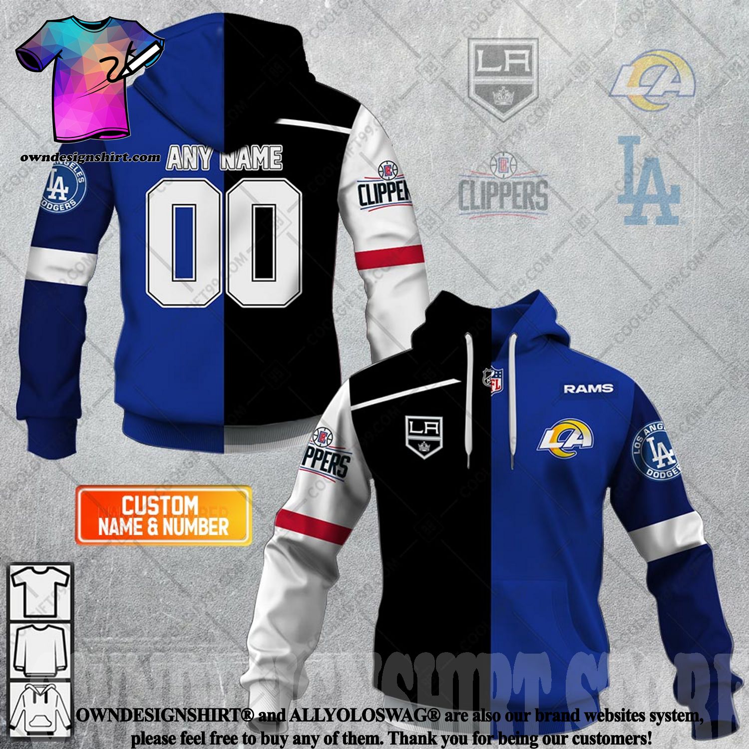 Personalized NHL Los Angeles Kings Native American Pattern Hoodie