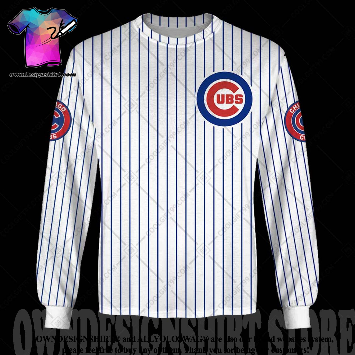 SALE] Chicago Cubs MLB Custom Name Baseball Jersey - Luxury & Sports Store