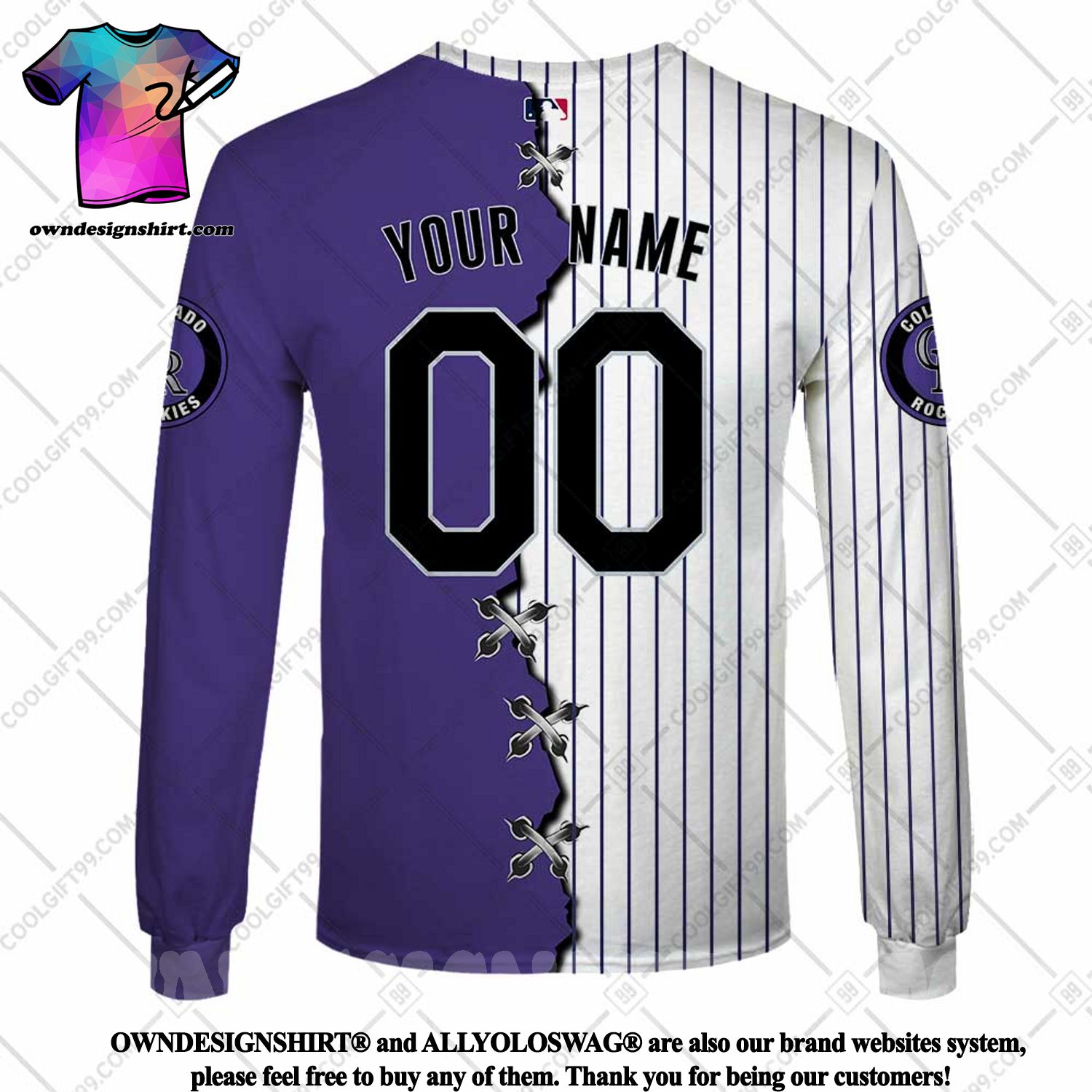 The best selling] Personalized MLB Colorado Rockies Home Jersey Style For  Sport Fan All Over Print Shirt