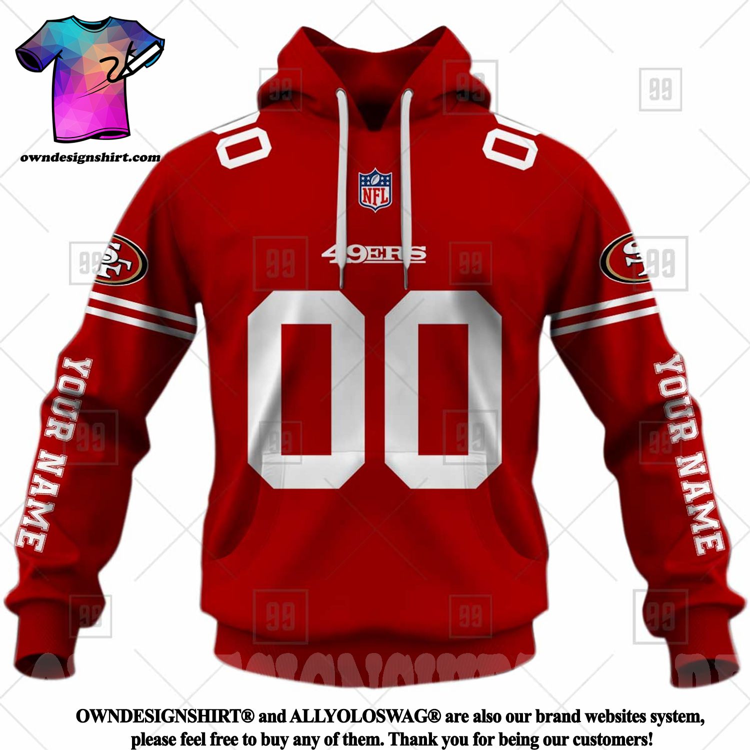 Personalized NFL San Francisco 49ers You Laugh I Laugh Jersey 3D Hoodie -  Ecomhao Store