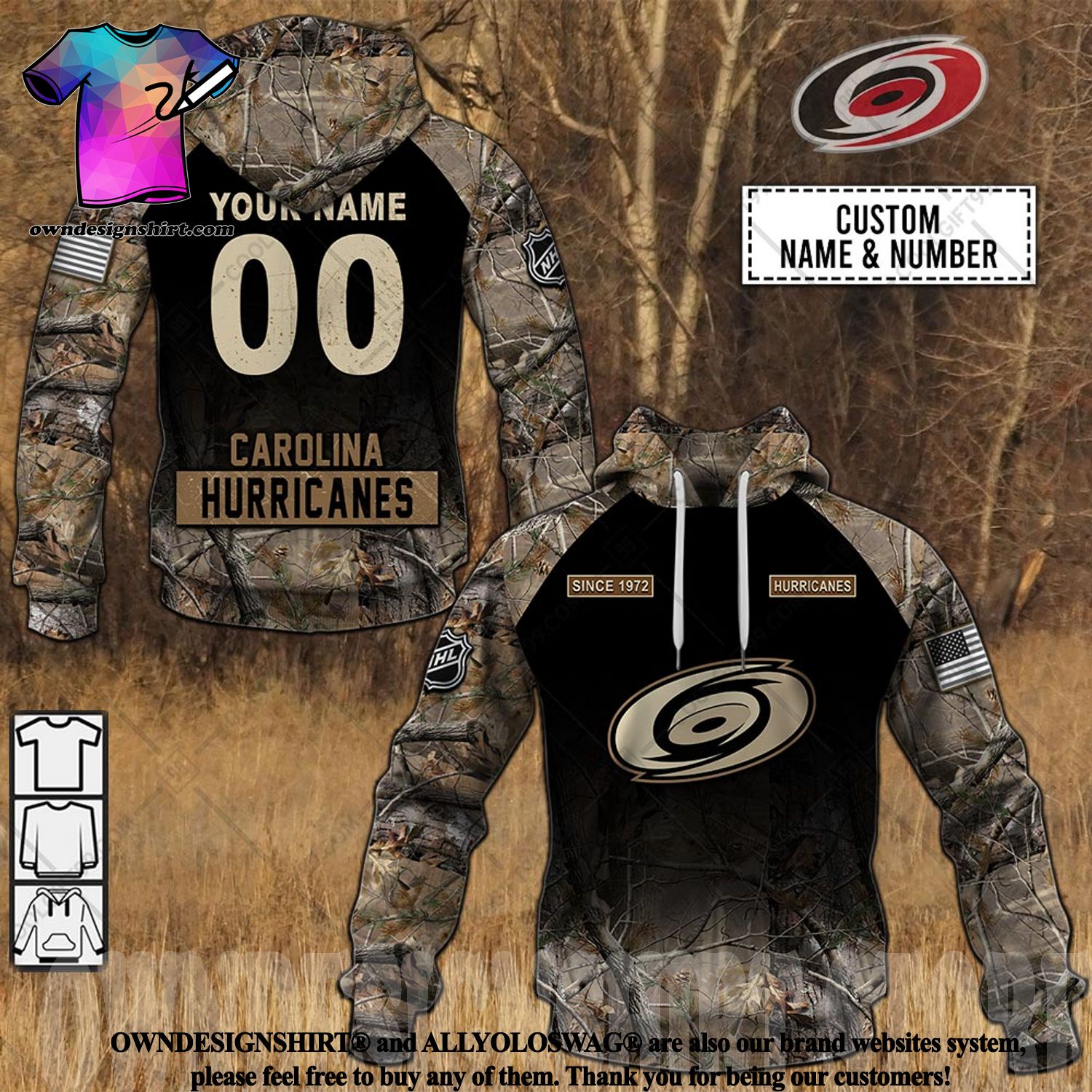 BEST 3D Carolina Hurricanes NHL Personalized Custom Jersey Hockey