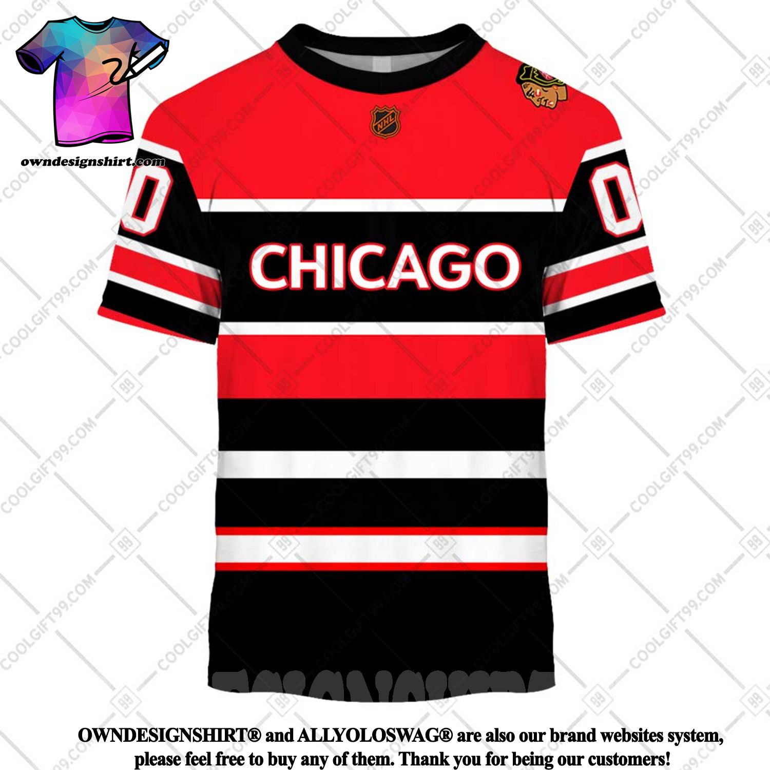 Chicago Blackhawks retro jersey