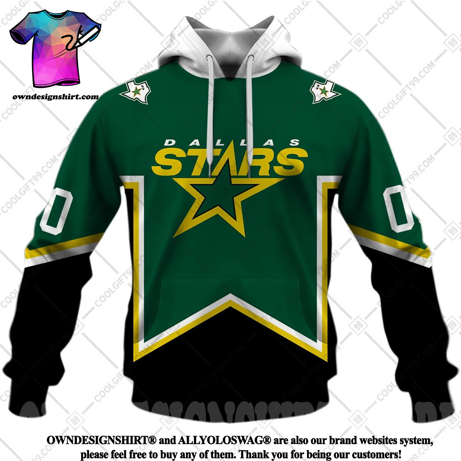 The best selling] Personalized NHL Dallas Stars Vintage Jersey Style 3D  Shirt