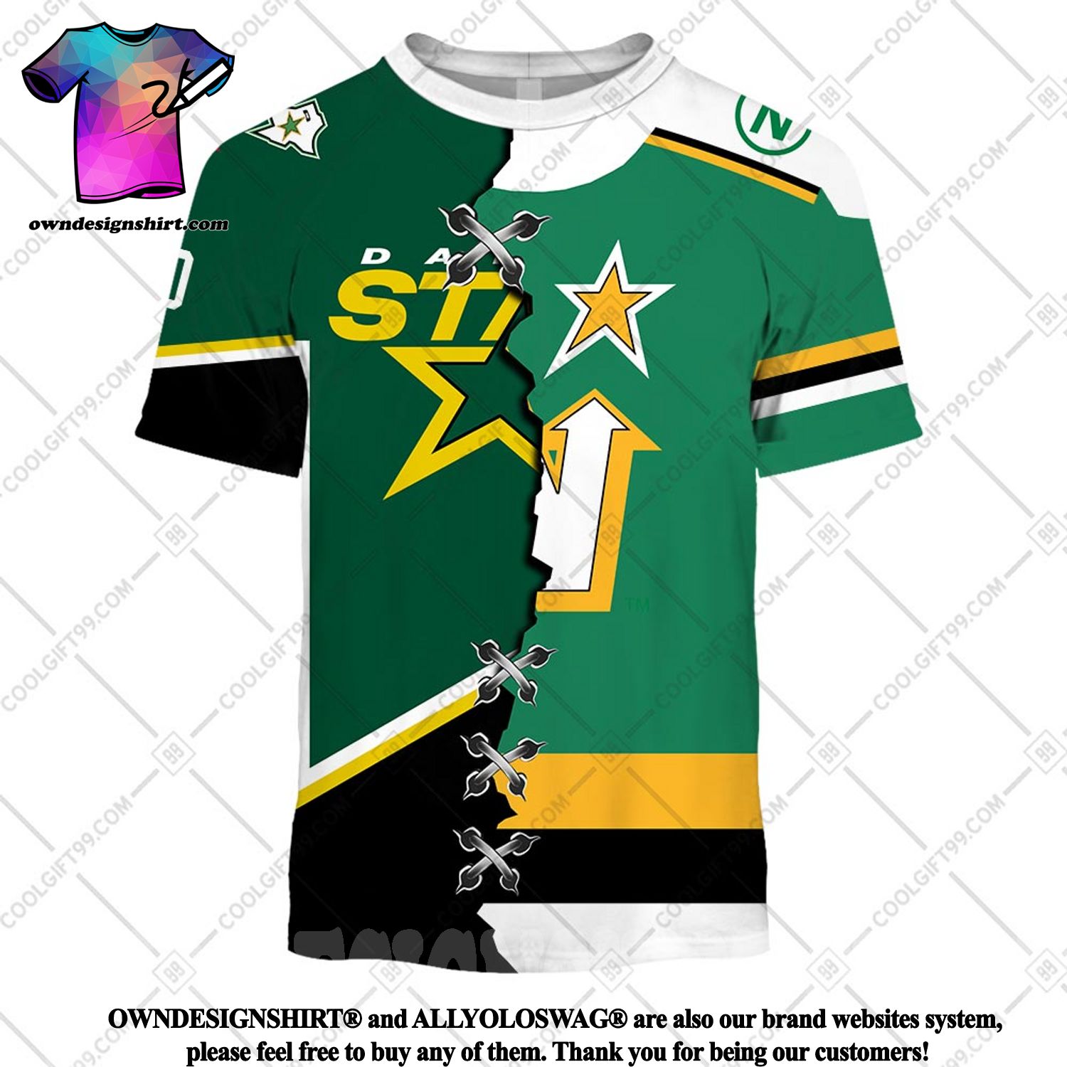 Dallas Stars Personalized Name And Number Polo Shirt For NHL Fans -  Banantees