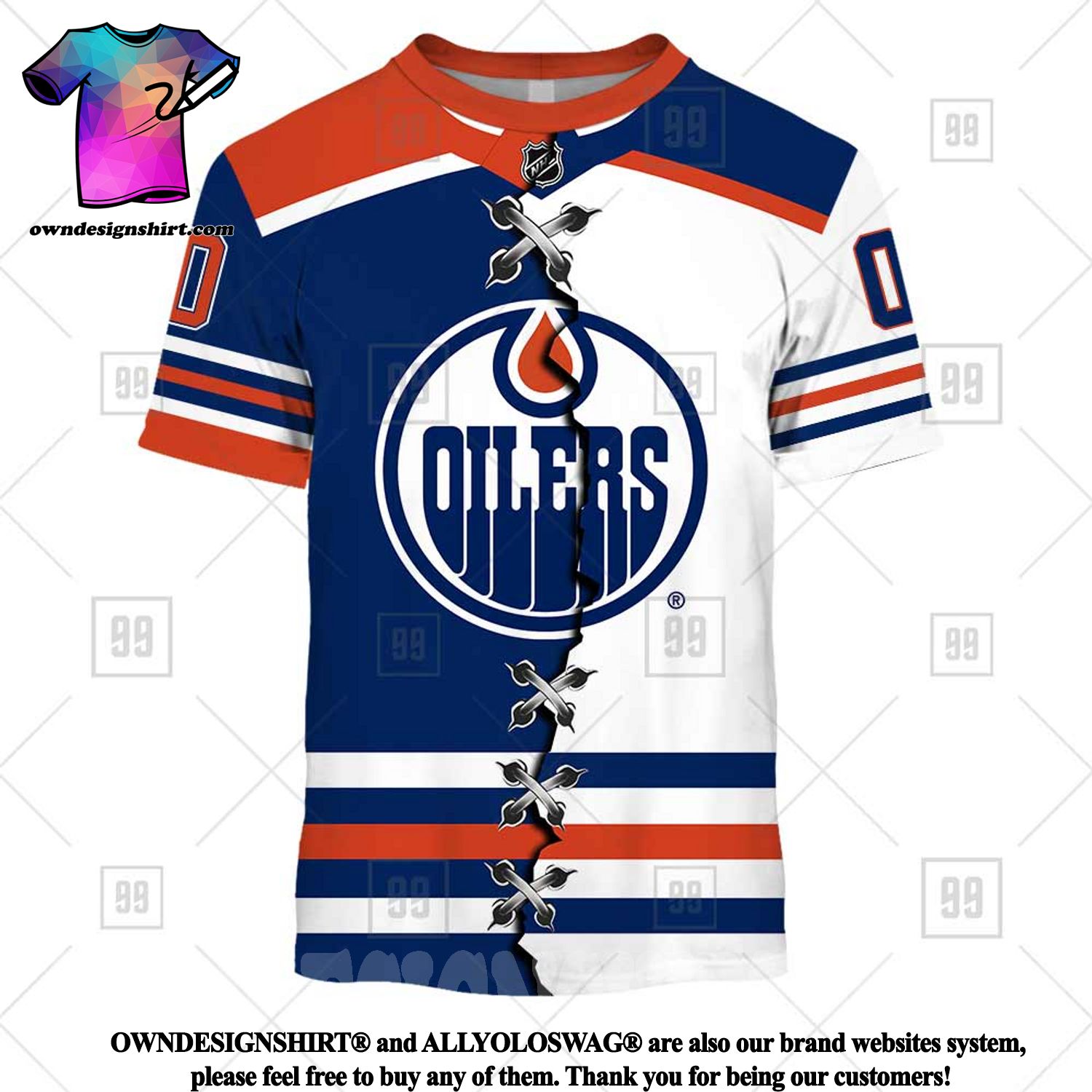 Personalized NHL Edmonton Oilers Mix Jersey 2023 Style Hoodie - Torunstyle
