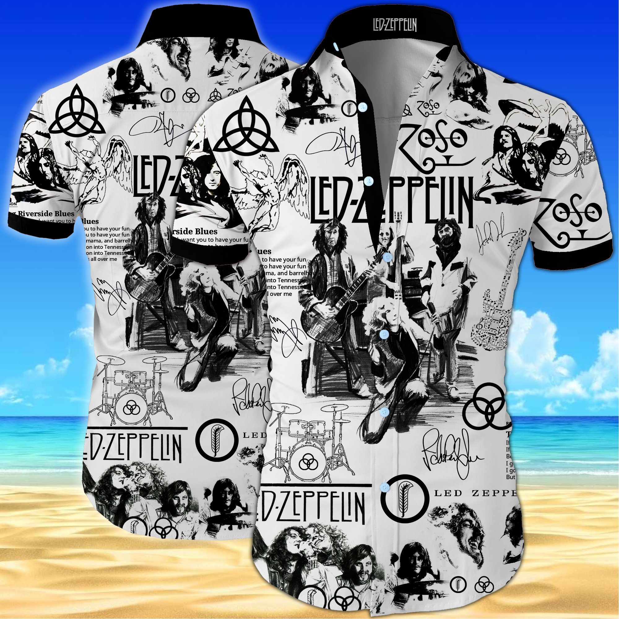 A Musical Journey: Led Zeppelin's Iconic Performance at the O2 and the Led Zeppelin Hawaiian Shirt