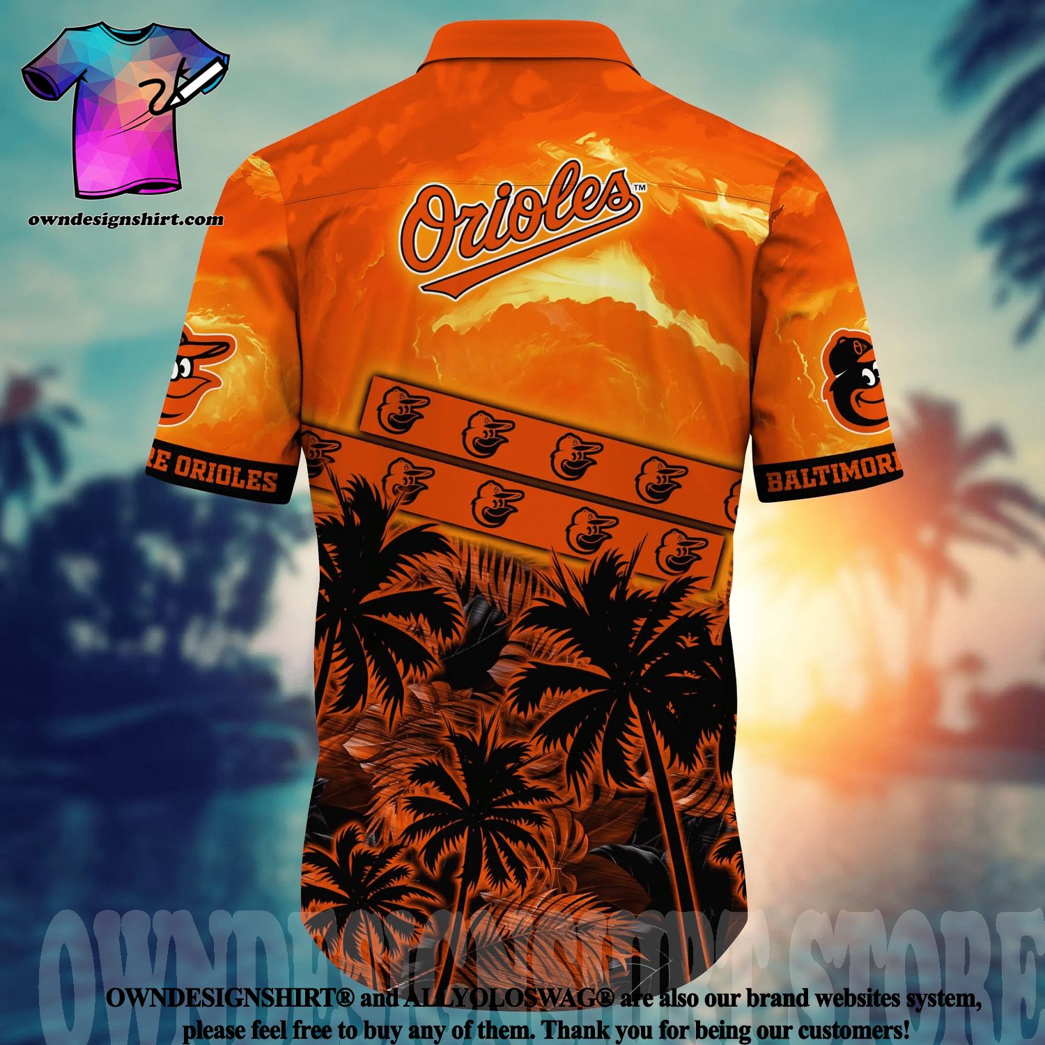 Baltimore Orioles Full Printing Personalized Hawaiian Shirt – Pixeltee