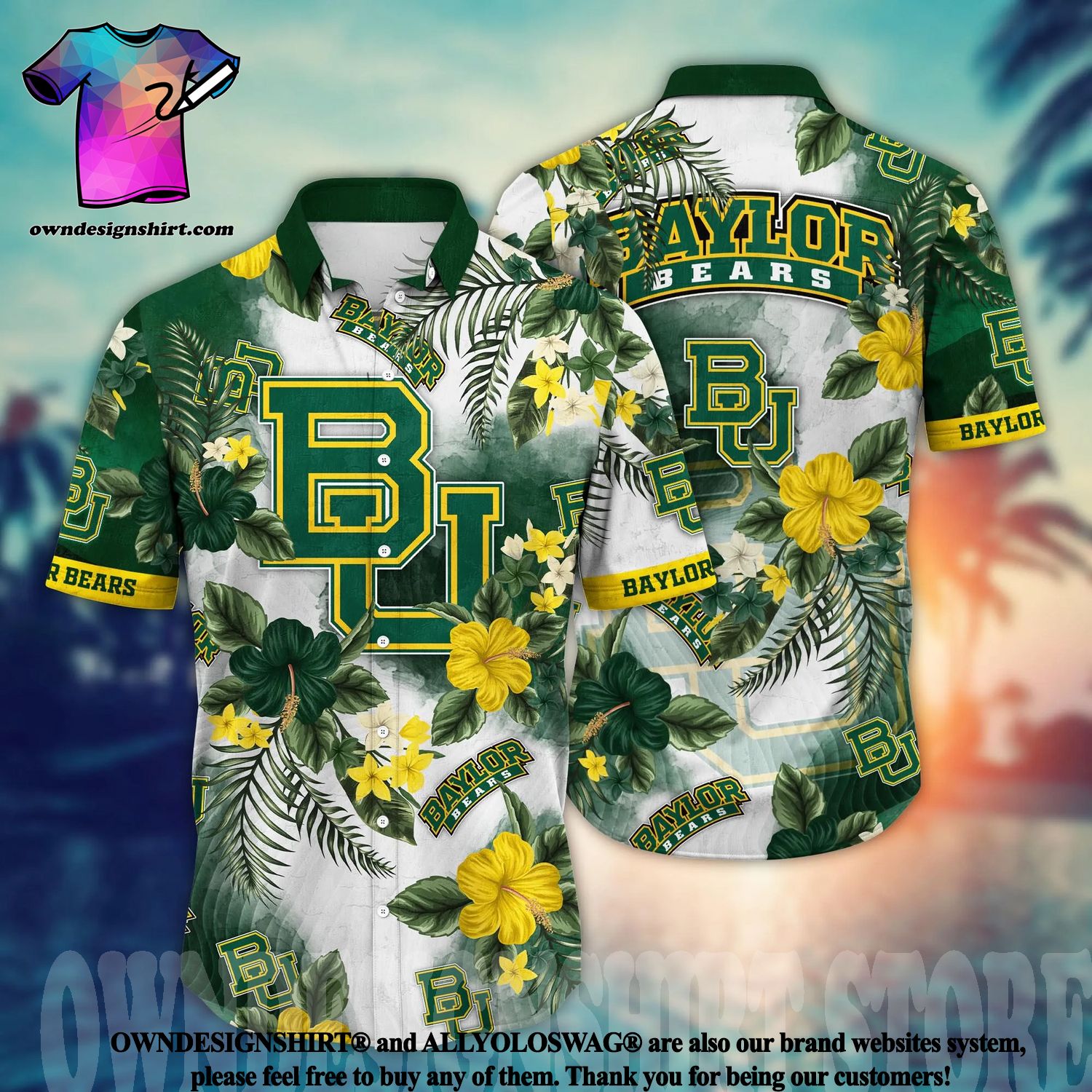 TRENDING] Baylor Bears Summer Hawaiian Shirt And Shorts, For