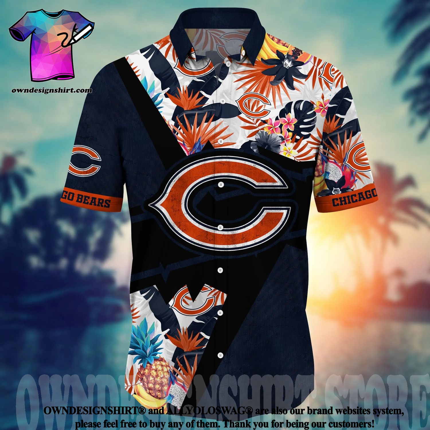 NFL Chicago Bears Hawaiian shirt Summer Set Hawaiian - Ingenious Gifts Your  Whole Family