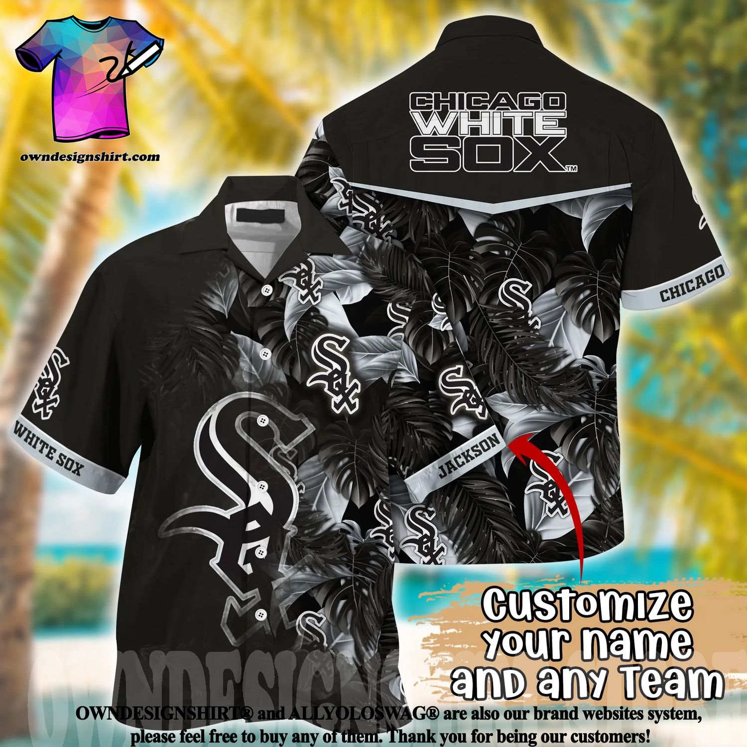 The best selling] Chicago White Sox MLB Full Printing Classic Hawaiian Shirt