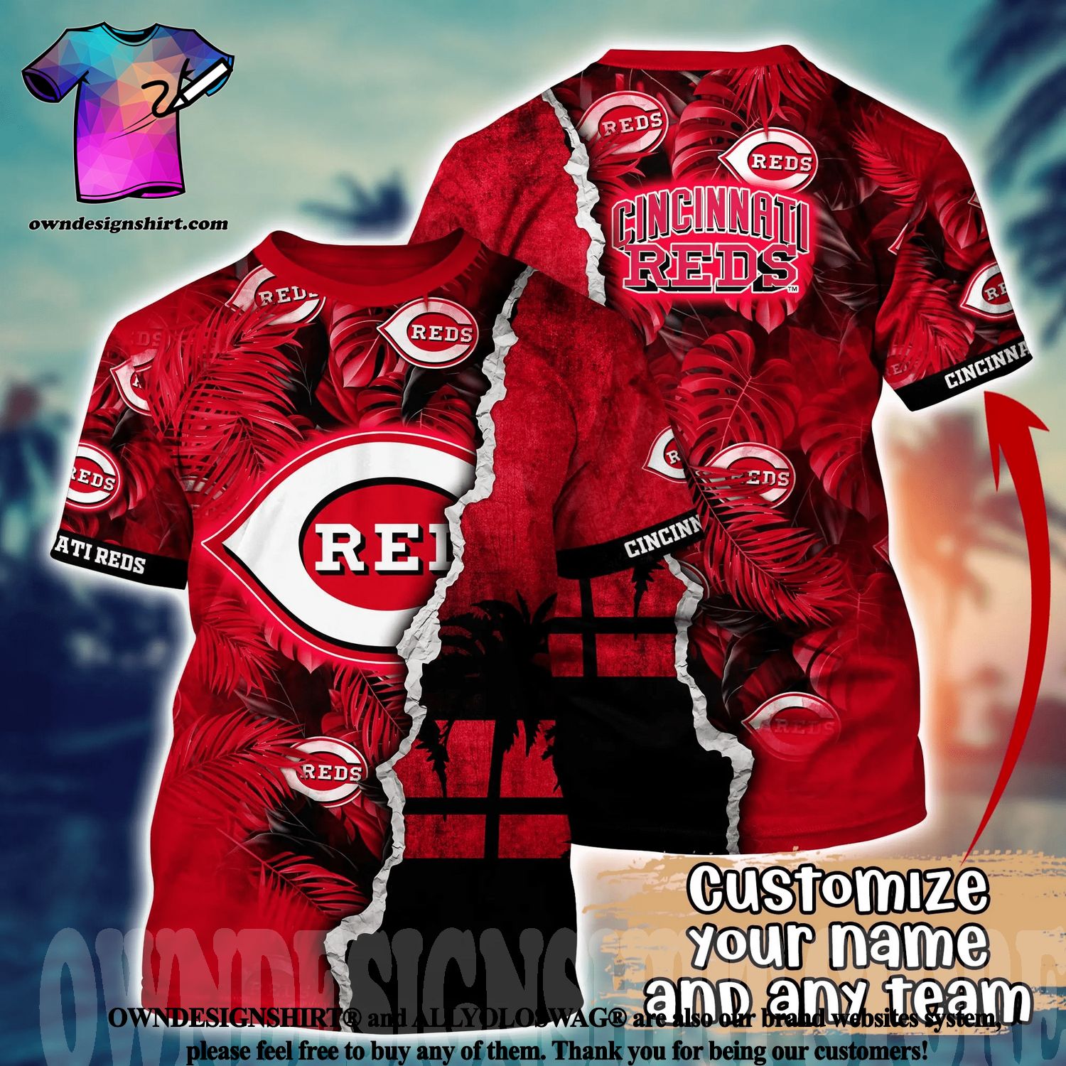 Cincinnati Reds MLB Stitch Baseball Jersey Shirt Design 5 Custom