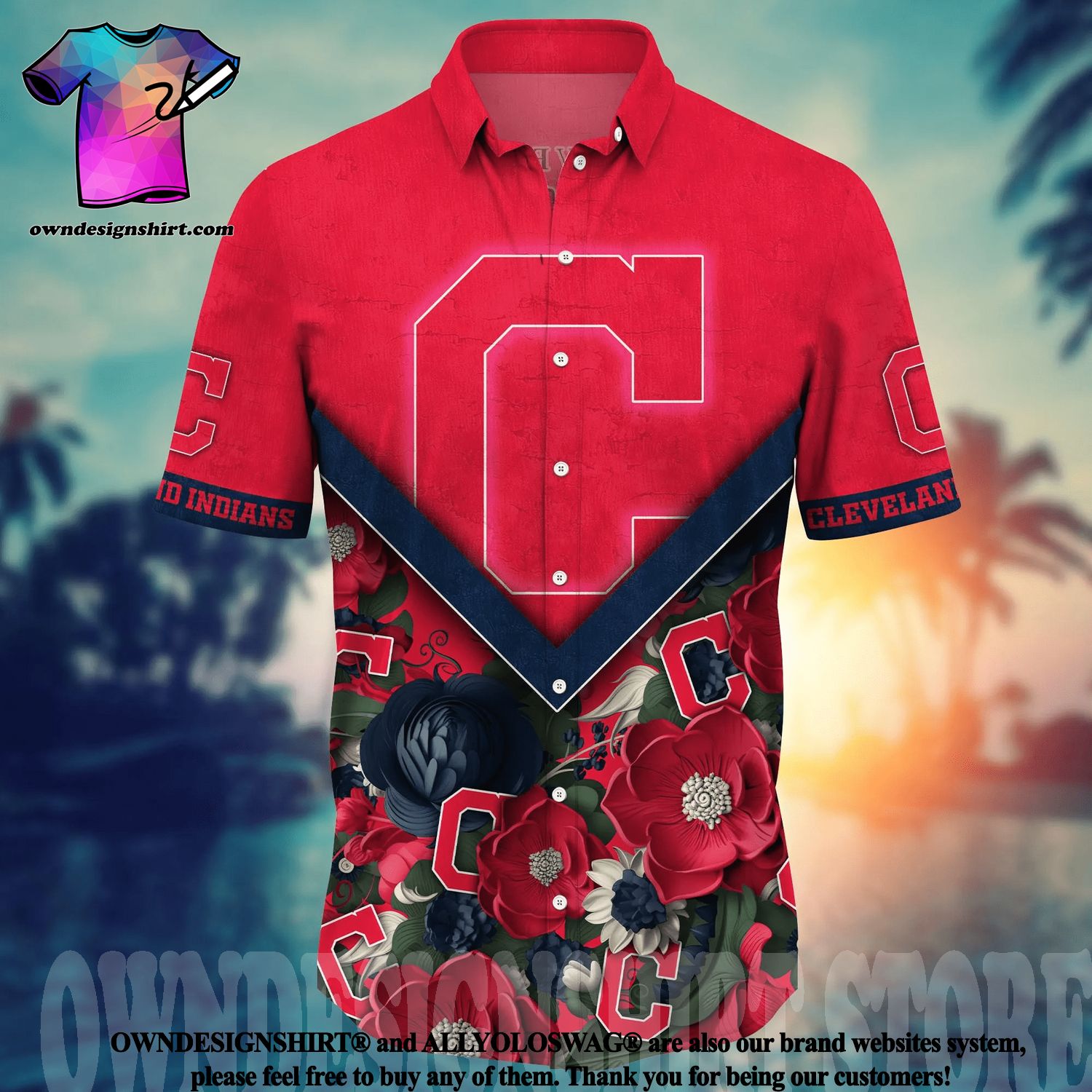 The best selling] Cleveland Indians MLB Summer Full Print Unisex