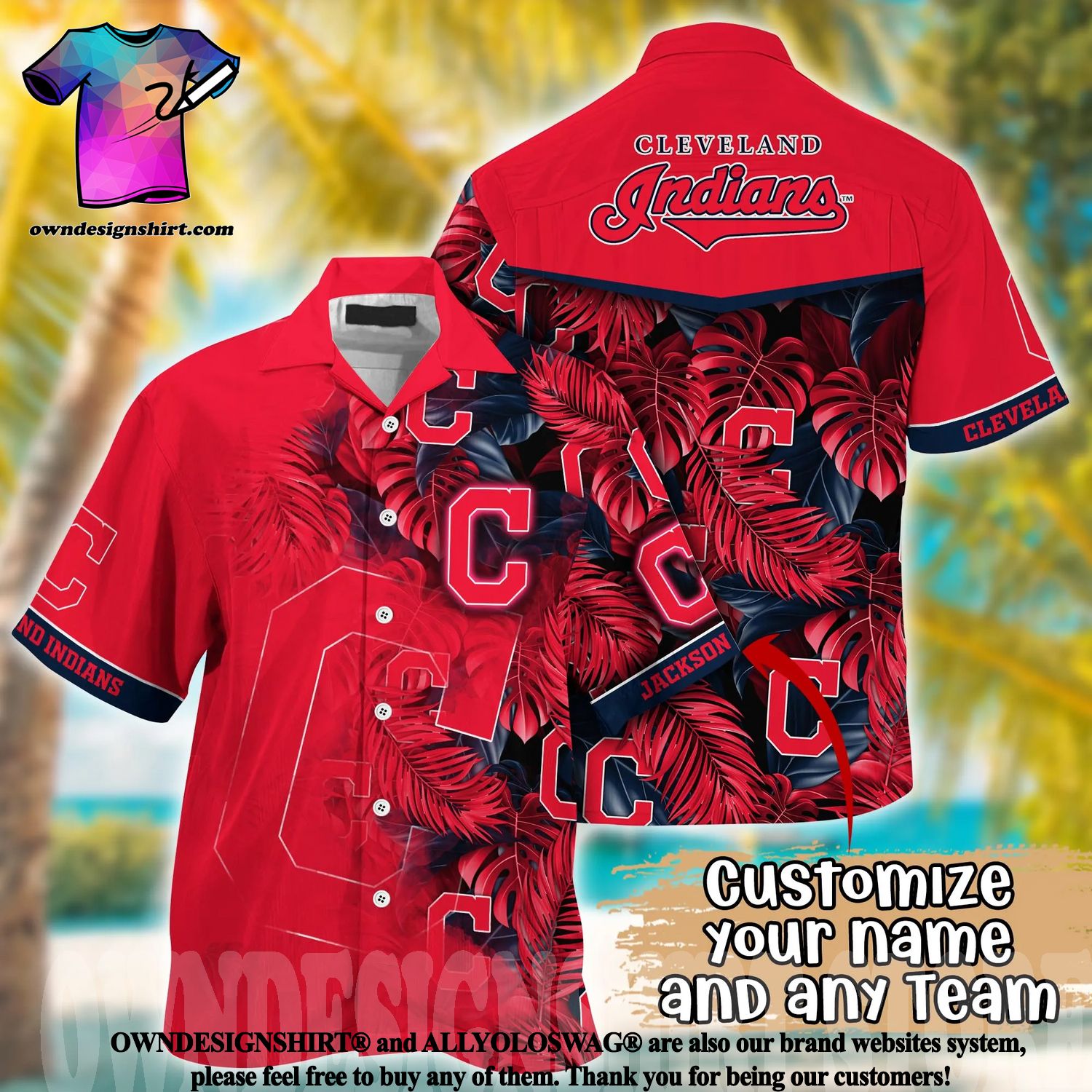 The best selling] Cleveland Indians MLB Summer Full Print Unisex