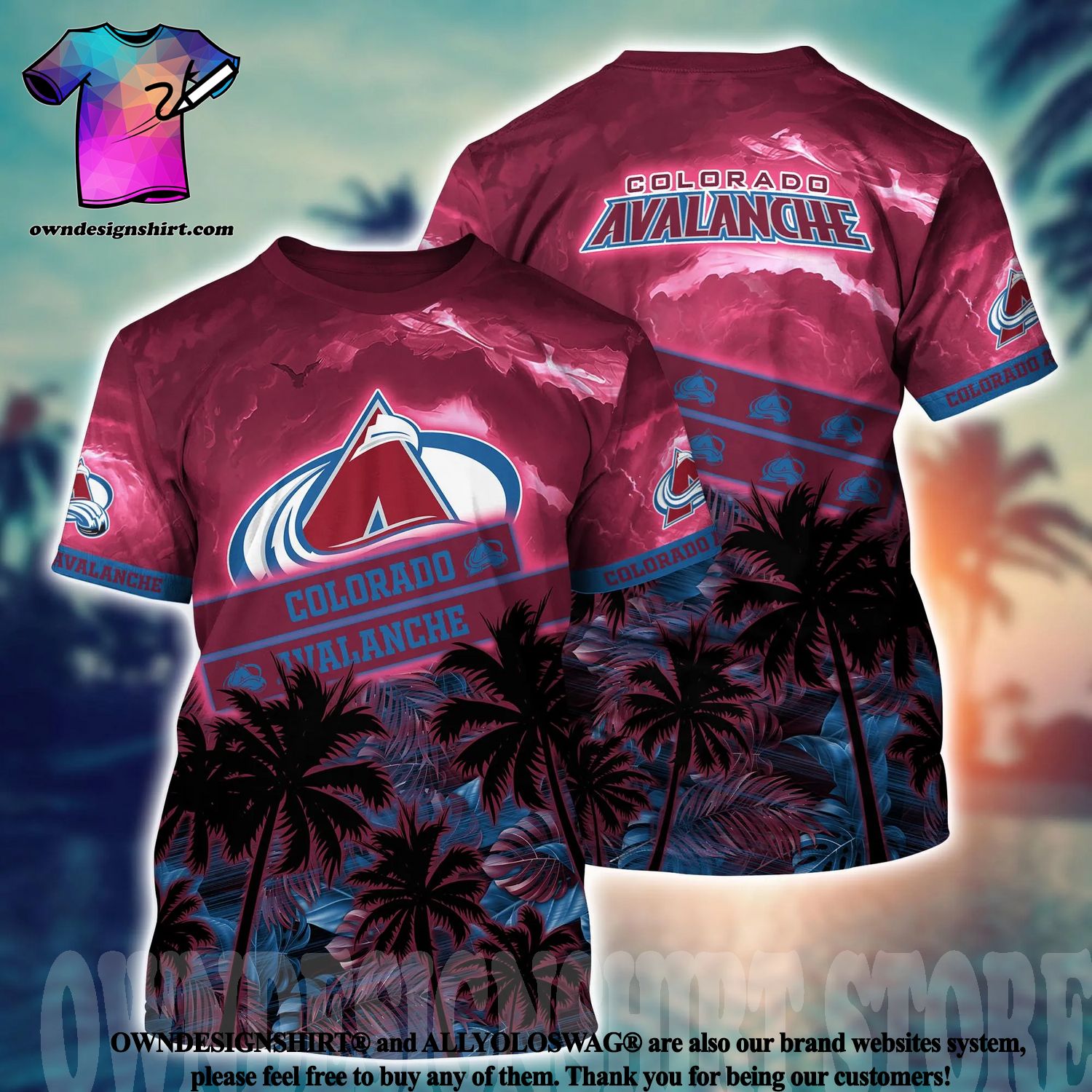 Colorado Avalanche Tshirt Avs Avalanche Nhl T-shirt 