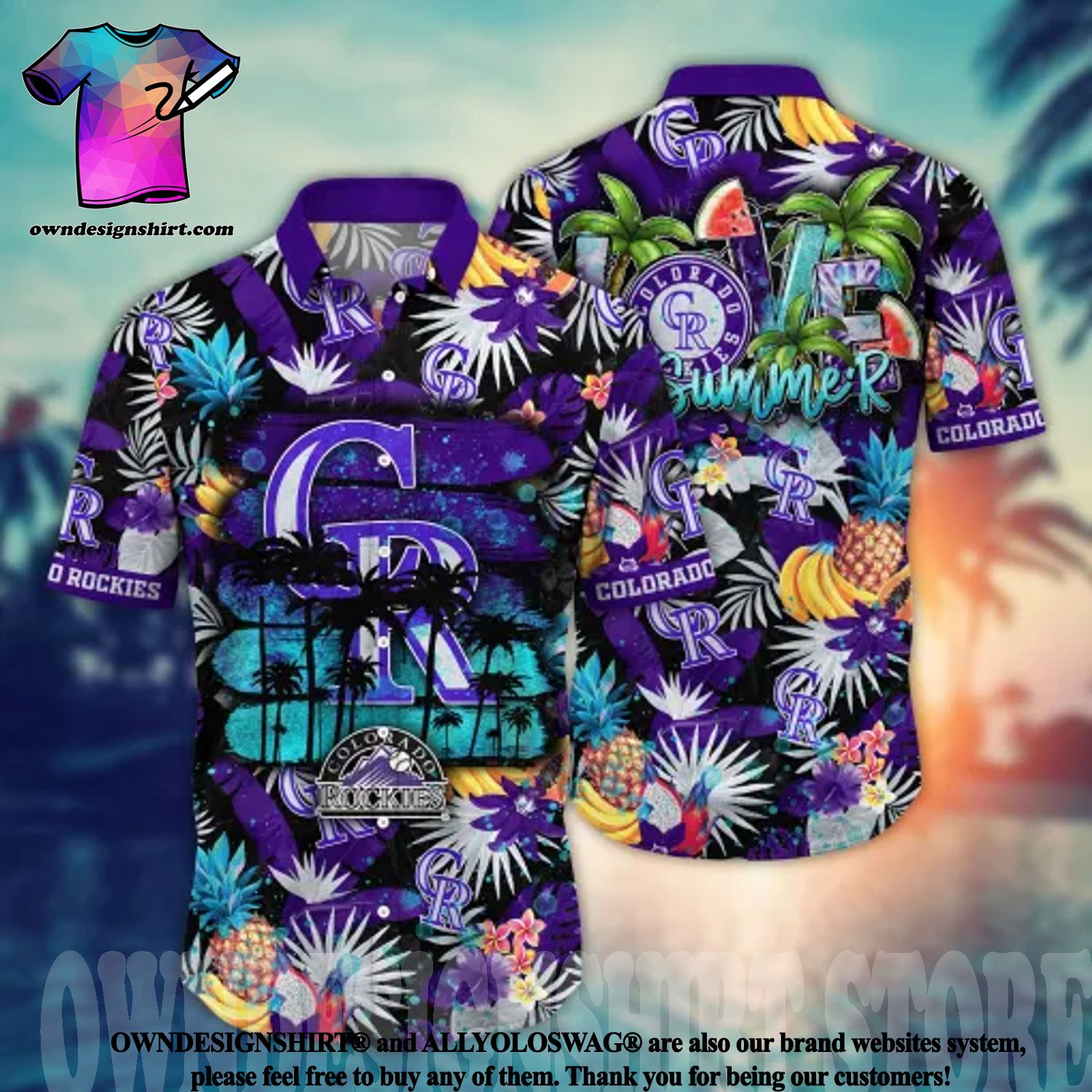 The best selling] Colorado Rockies MLB Floral 3D All Over Print Hawaiian  Shirt