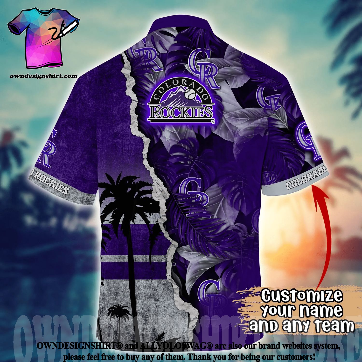 The best selling] Colorado Rockies MLB Flower Full Printing 3D Hawaiian  Shirt