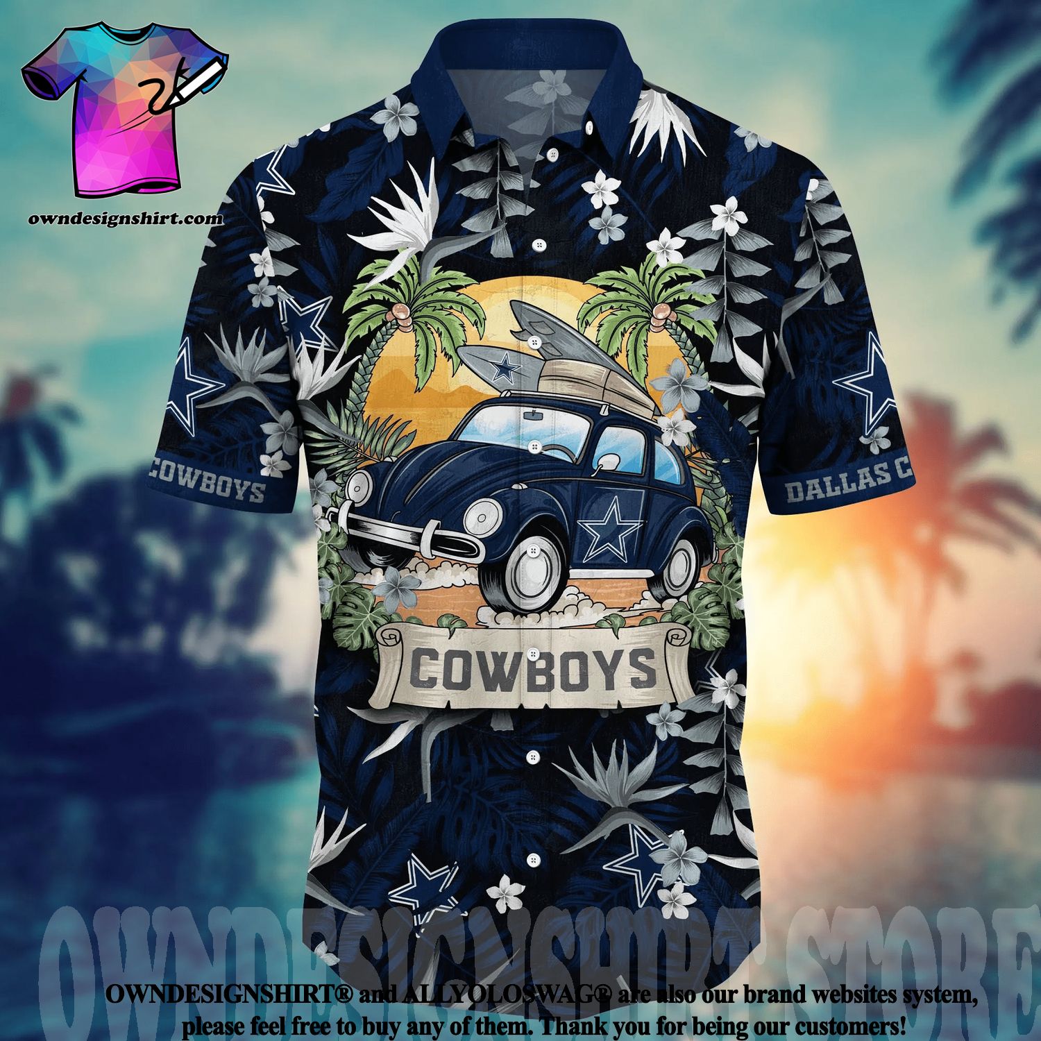 Nfl Dallas Cowboys Hawaiian Shirt - T-shirts Low Price