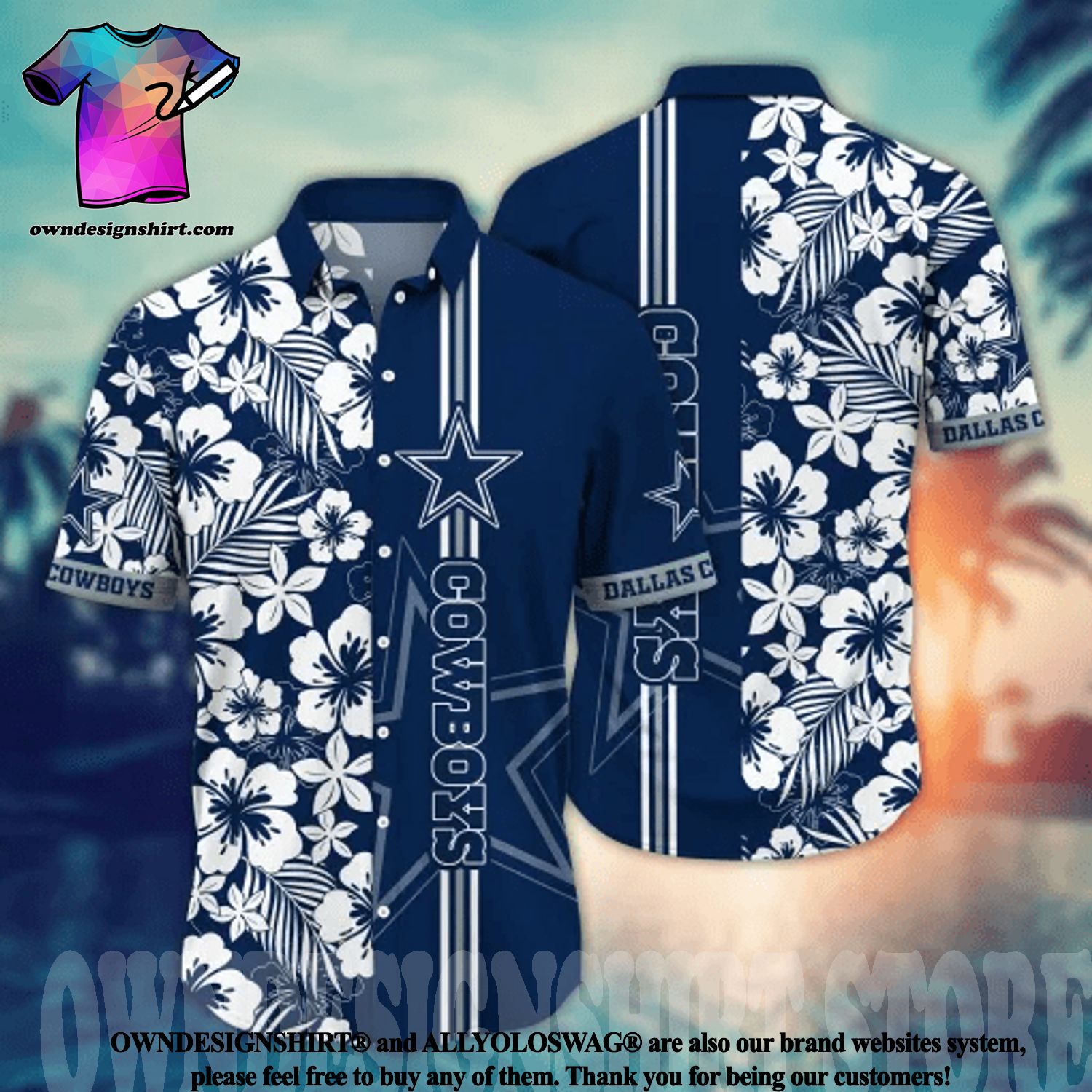 Best Selling Product] Dallas Cowboys NFL Full Print Unisex Hawaiian Shirt