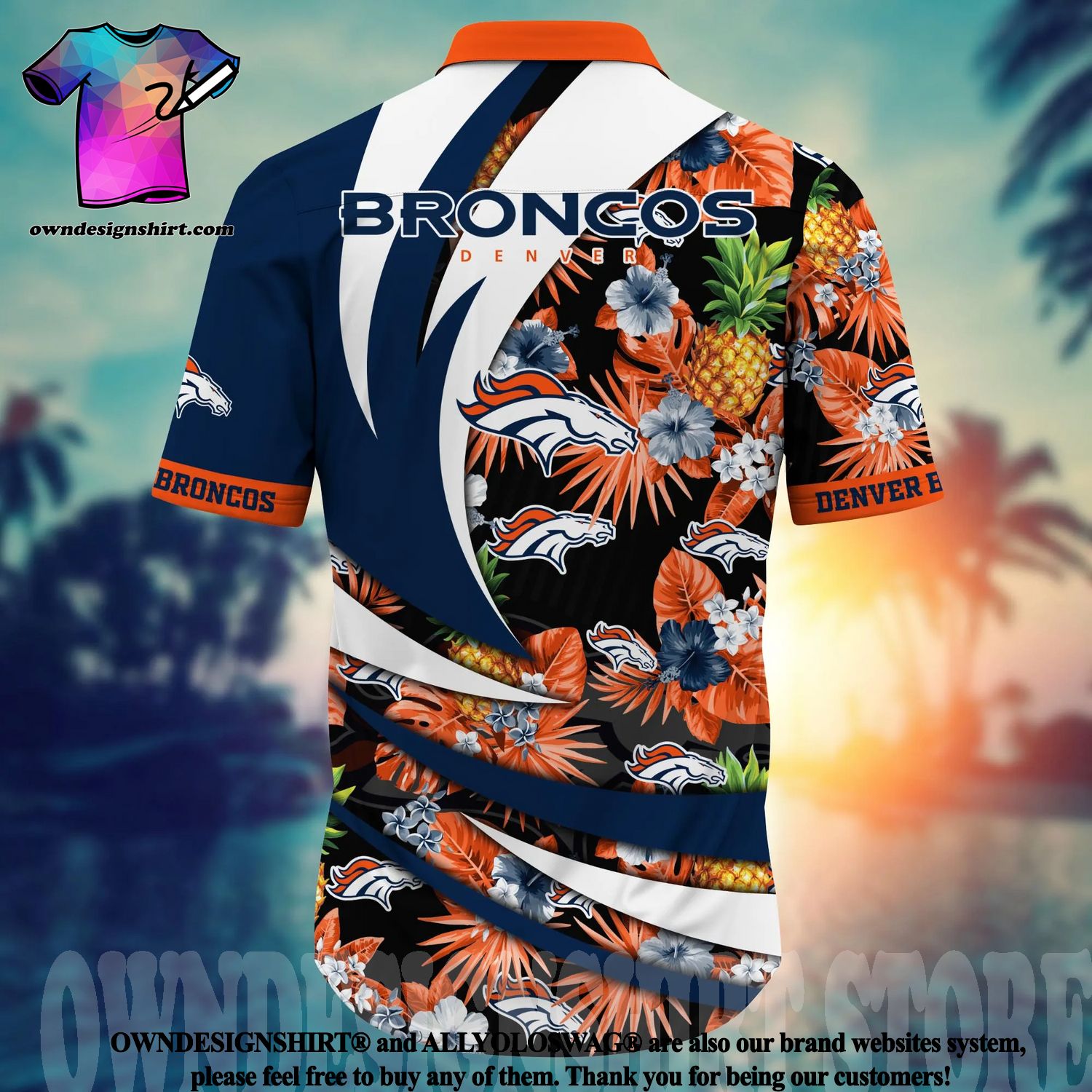 Denver Broncos NFL Hawaiian Shirt 4th Of July Independence Day