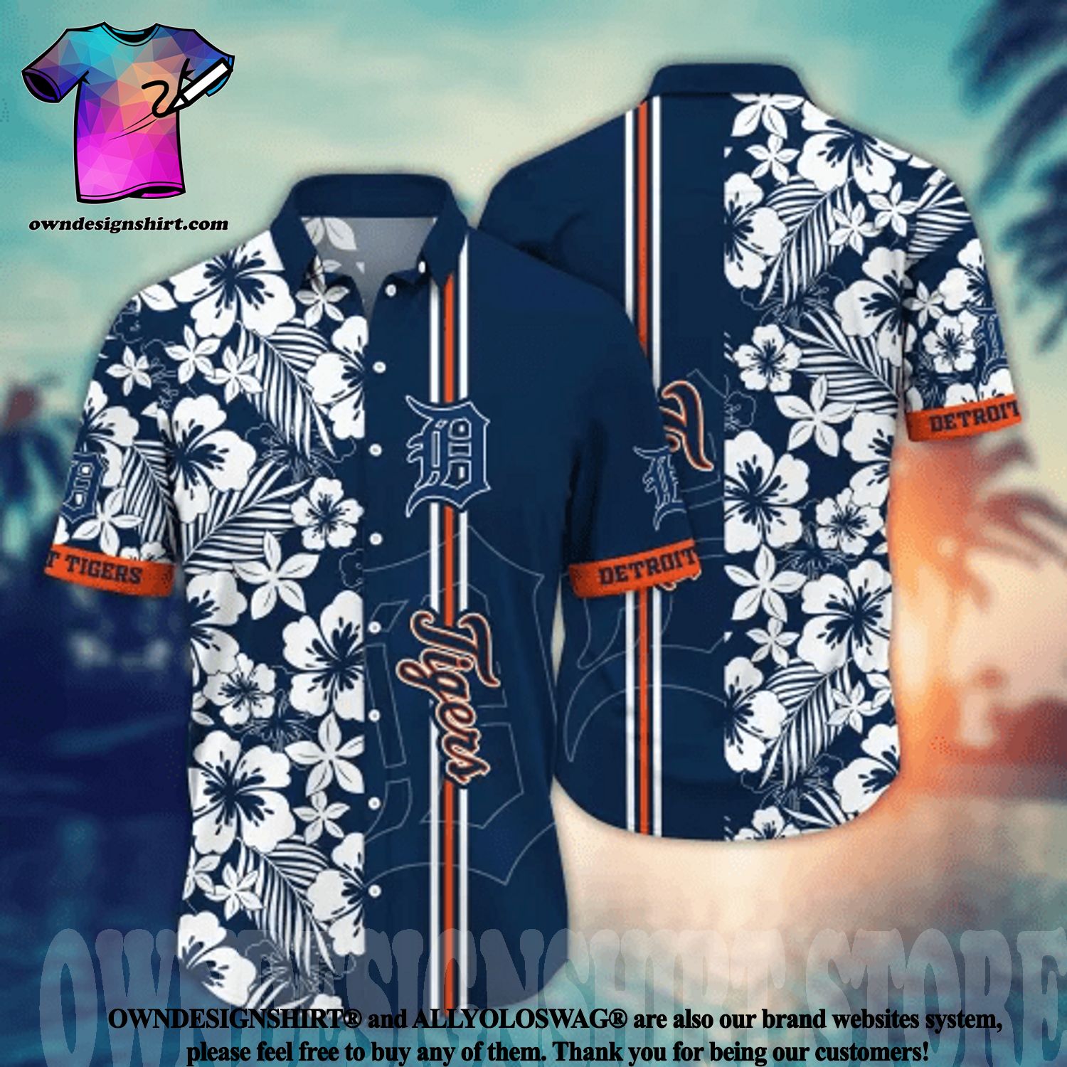 Best Selling Product] Detroit Tigers MLB For Fans 3D Hawaiian Button Shirt