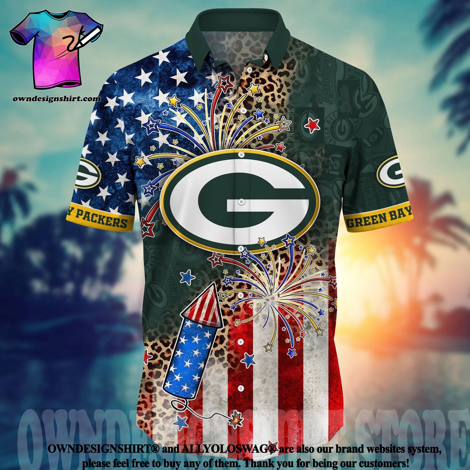 Green Bay Packers Cannabis All Over Printed Hawaii Summer Hawaiian Shirt