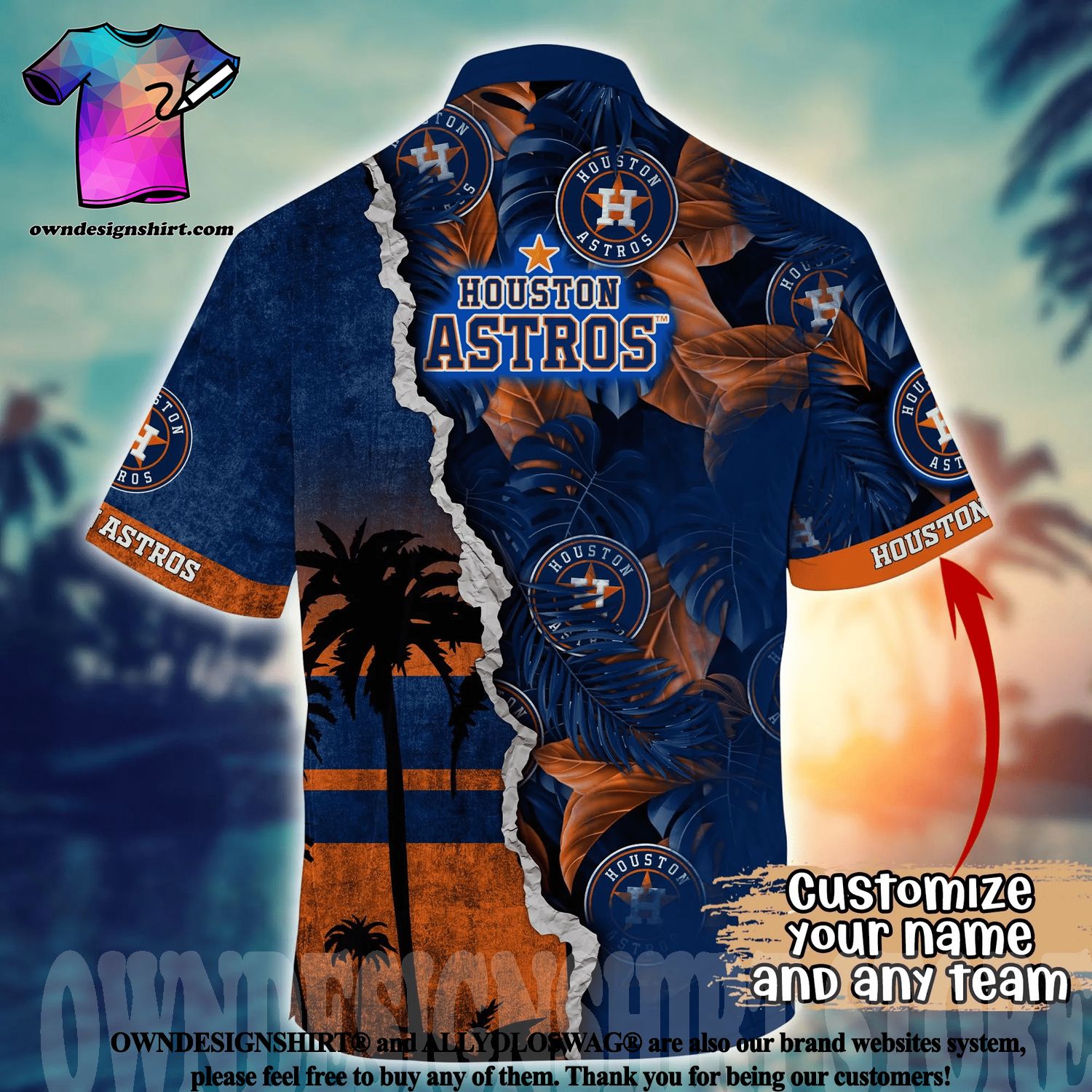 Houston Astros MLB Tropical Coconut Tree Sunset Design Hawaiian Shirt -  Bring Your Ideas, Thoughts And Imaginations Into Reality Today