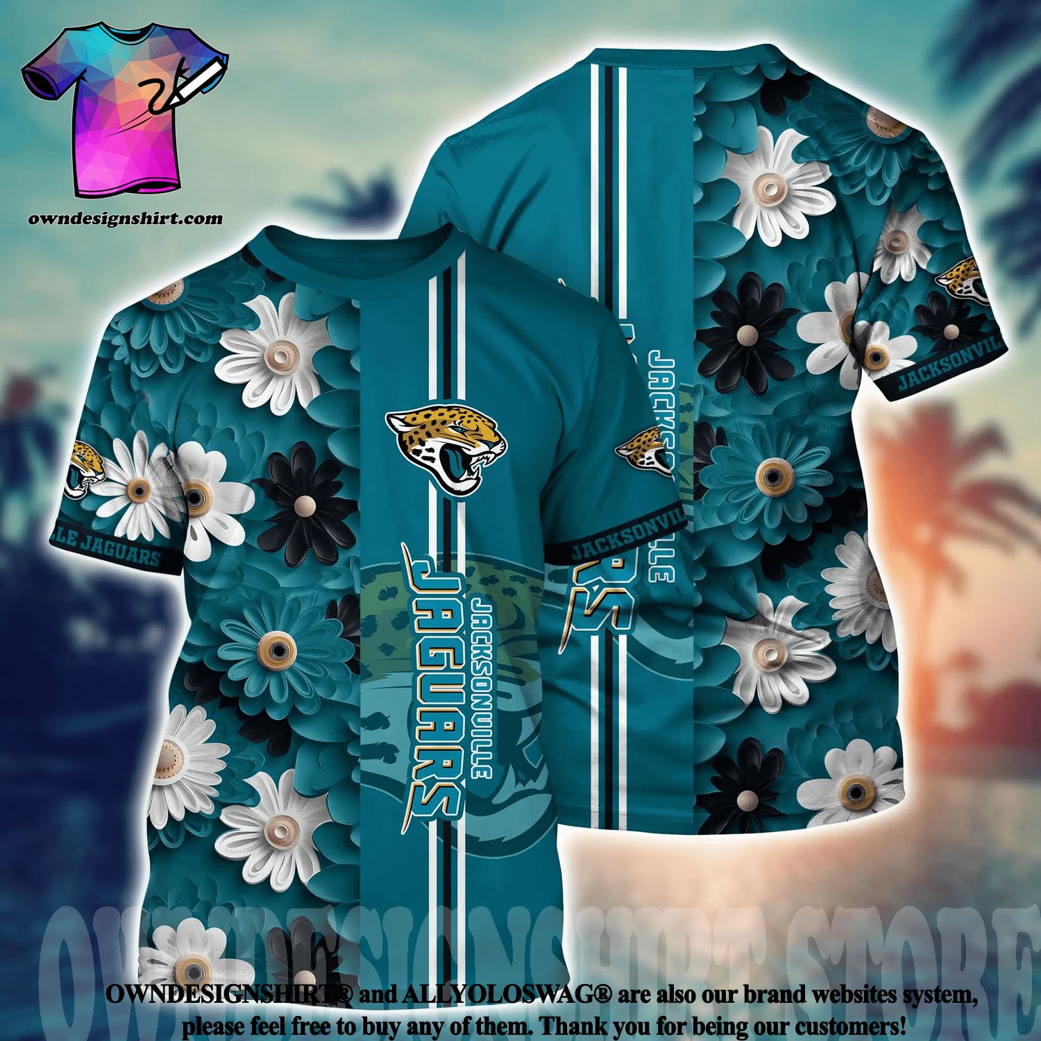 The best selling] Personalized Jacksonville Jaguars Football Team All Over  Print Hawaiian Shirt - Yellow