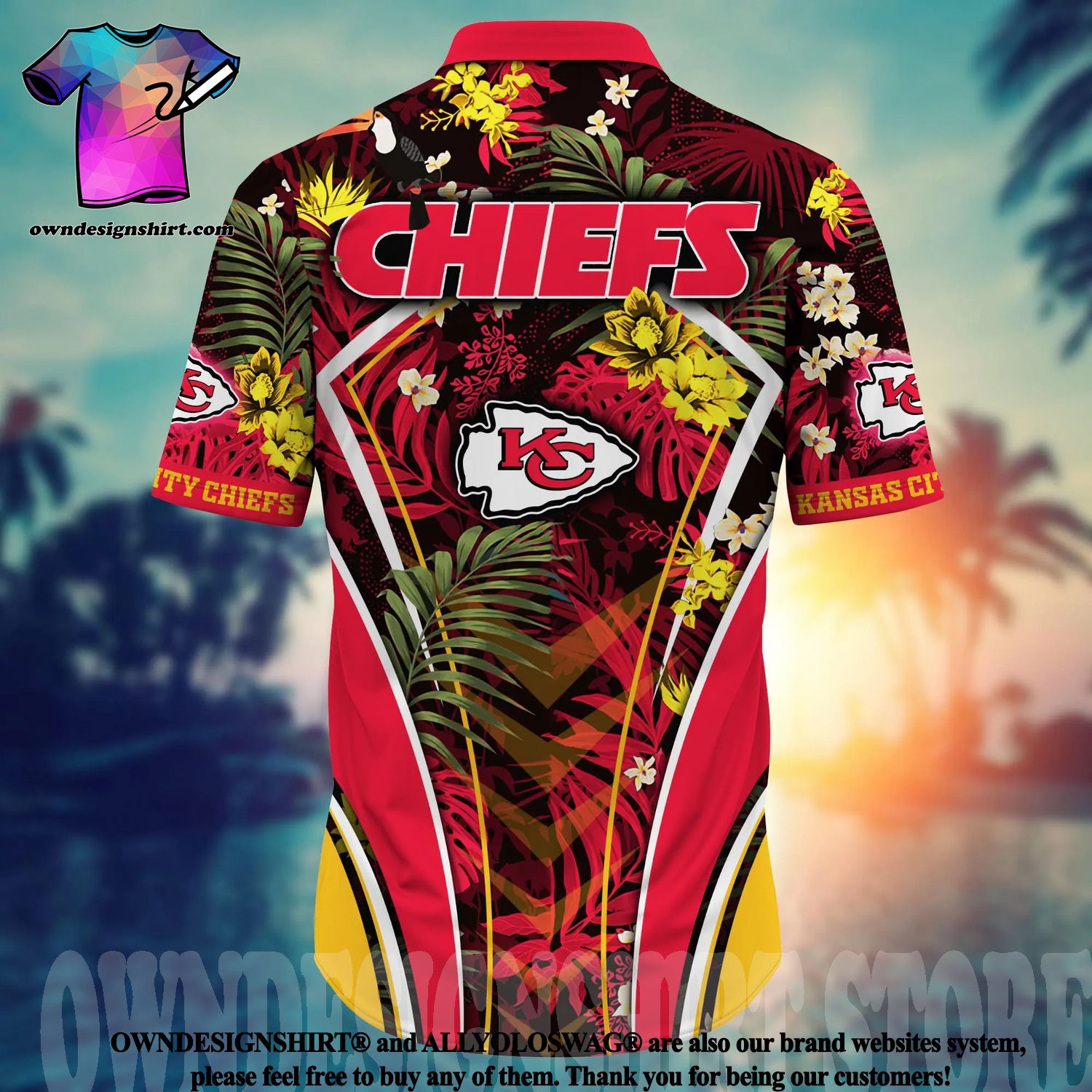 The best selling] Kansas City Chiefs NFL Floral All Over Print Classic  Hawaiian Shirt