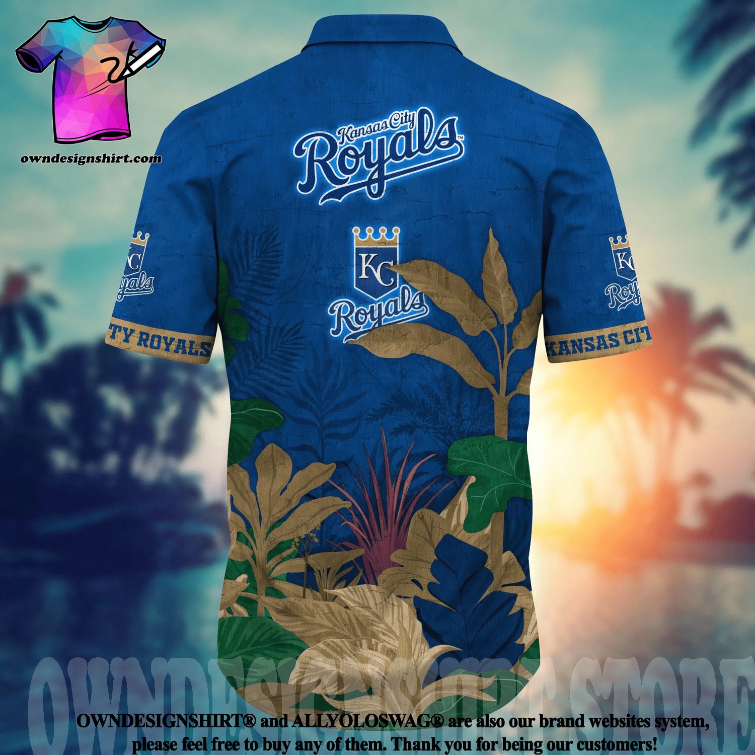 The best selling] Kansas City Royals MLB Floral Unisex Hawaiian Shirt