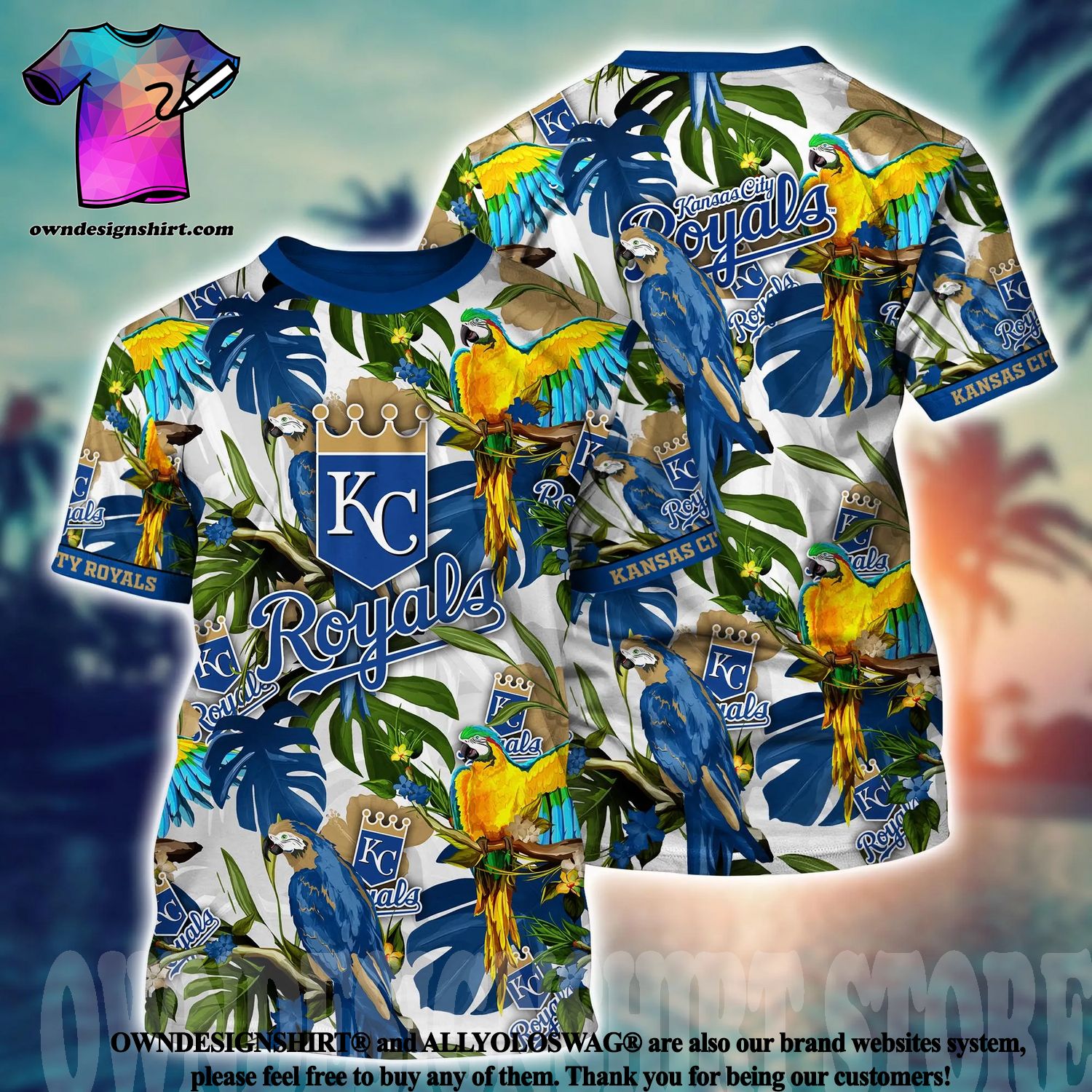 The best selling] Kansas City Royals MLB Floral Unisex Hawaiian Shirt