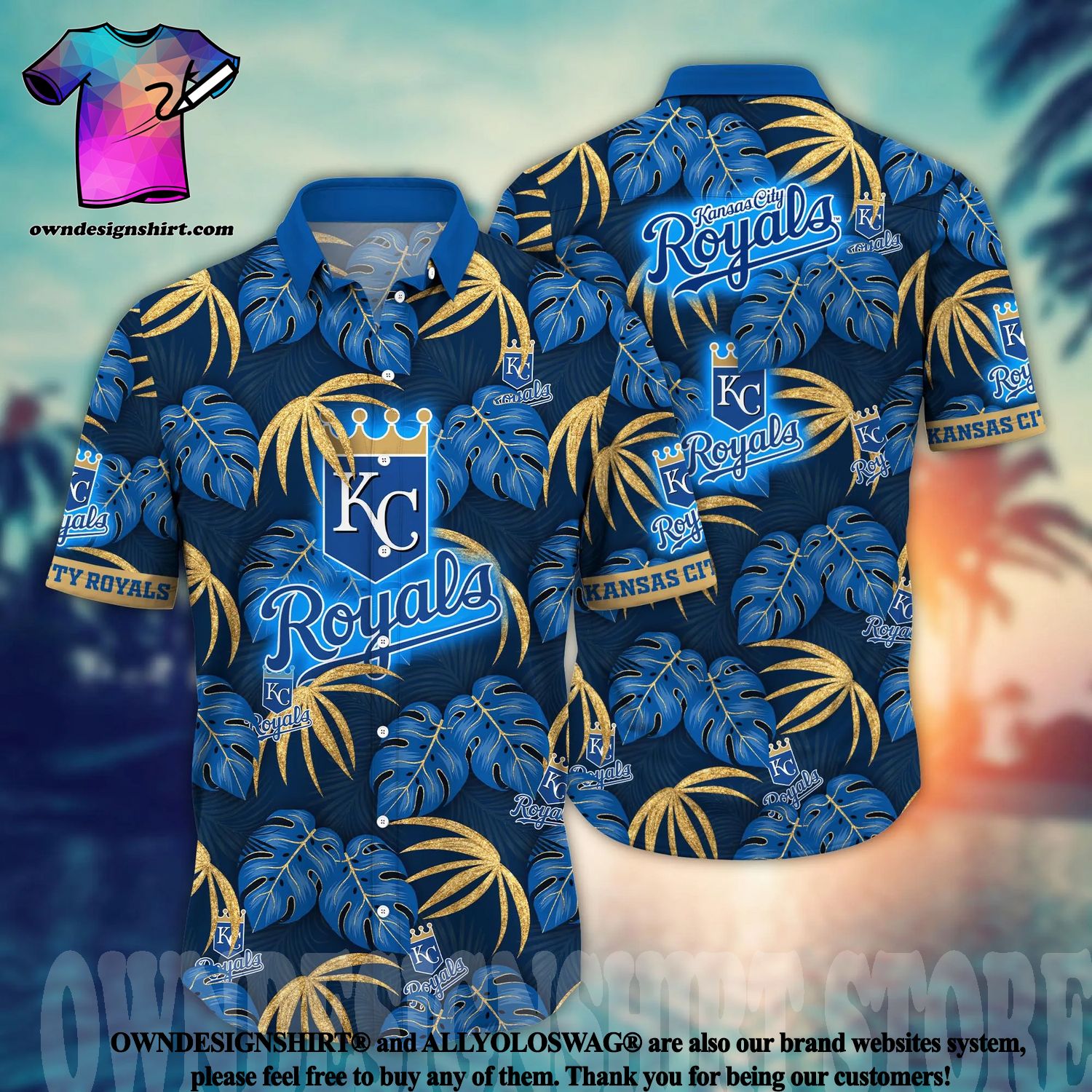 Best Selling Product] Kansas City Royals MLB Flower 3D All Over