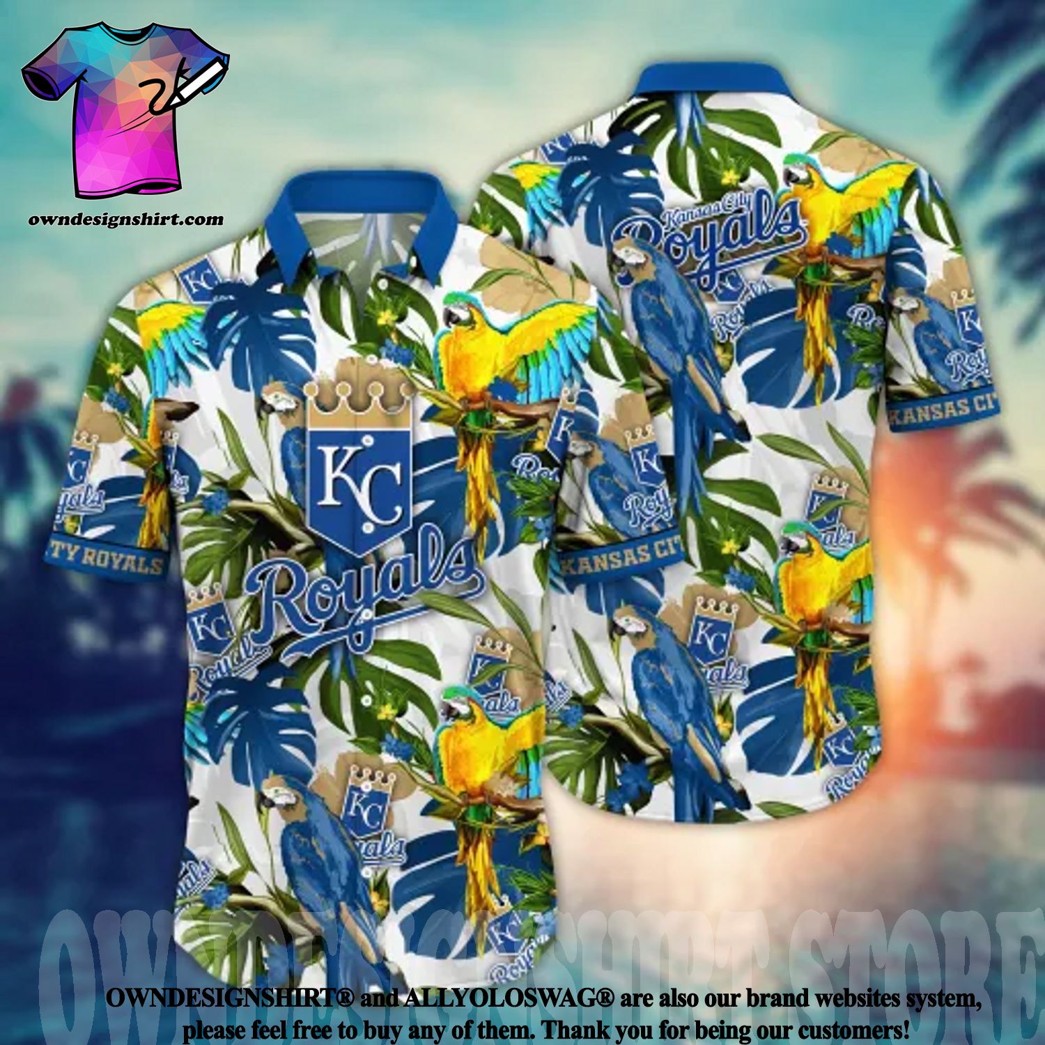 The best selling] Kansas City Royals MLB Flower All Over Printed