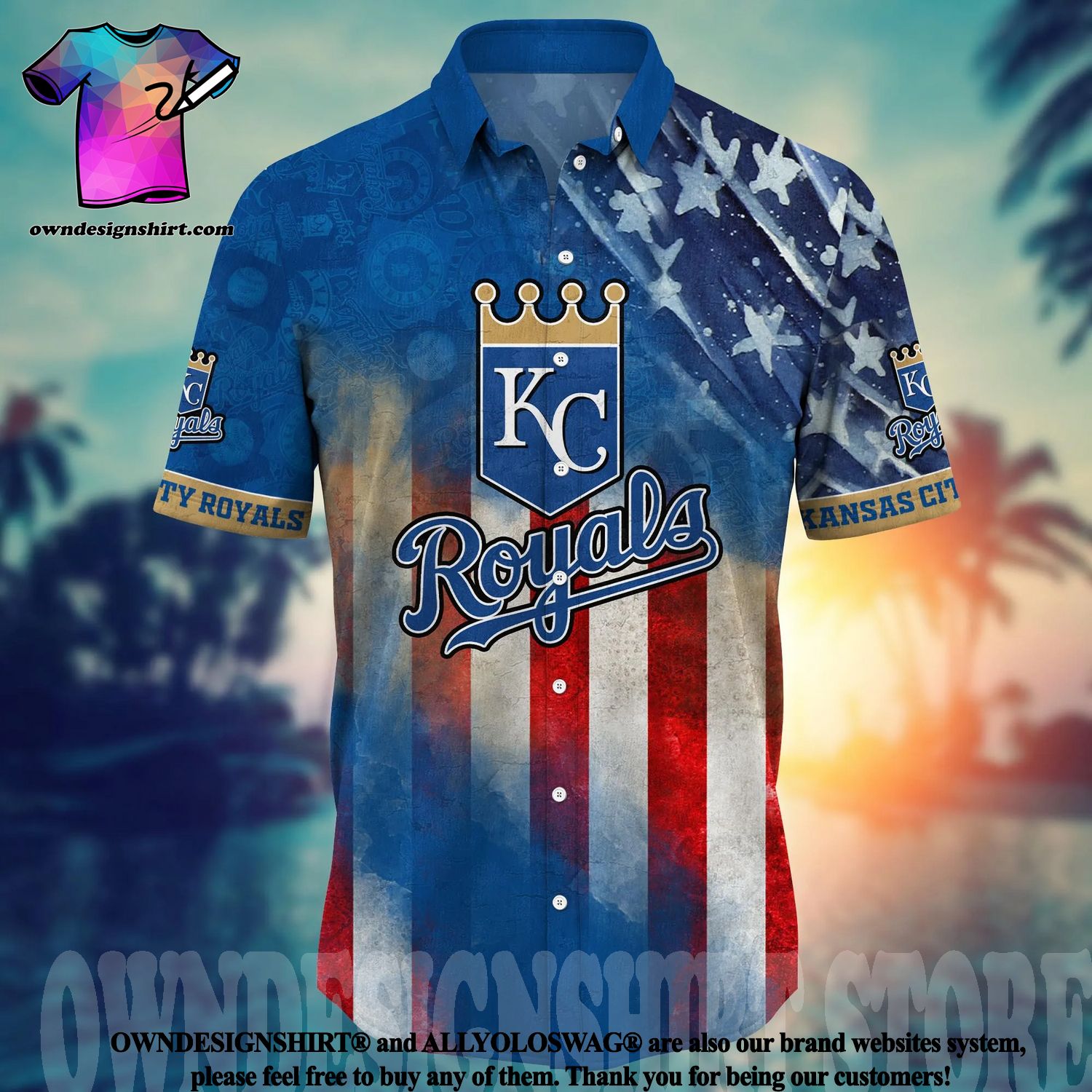 Kansas City Royals MLB Hawaiian Shirt 4th Of July Independence Day