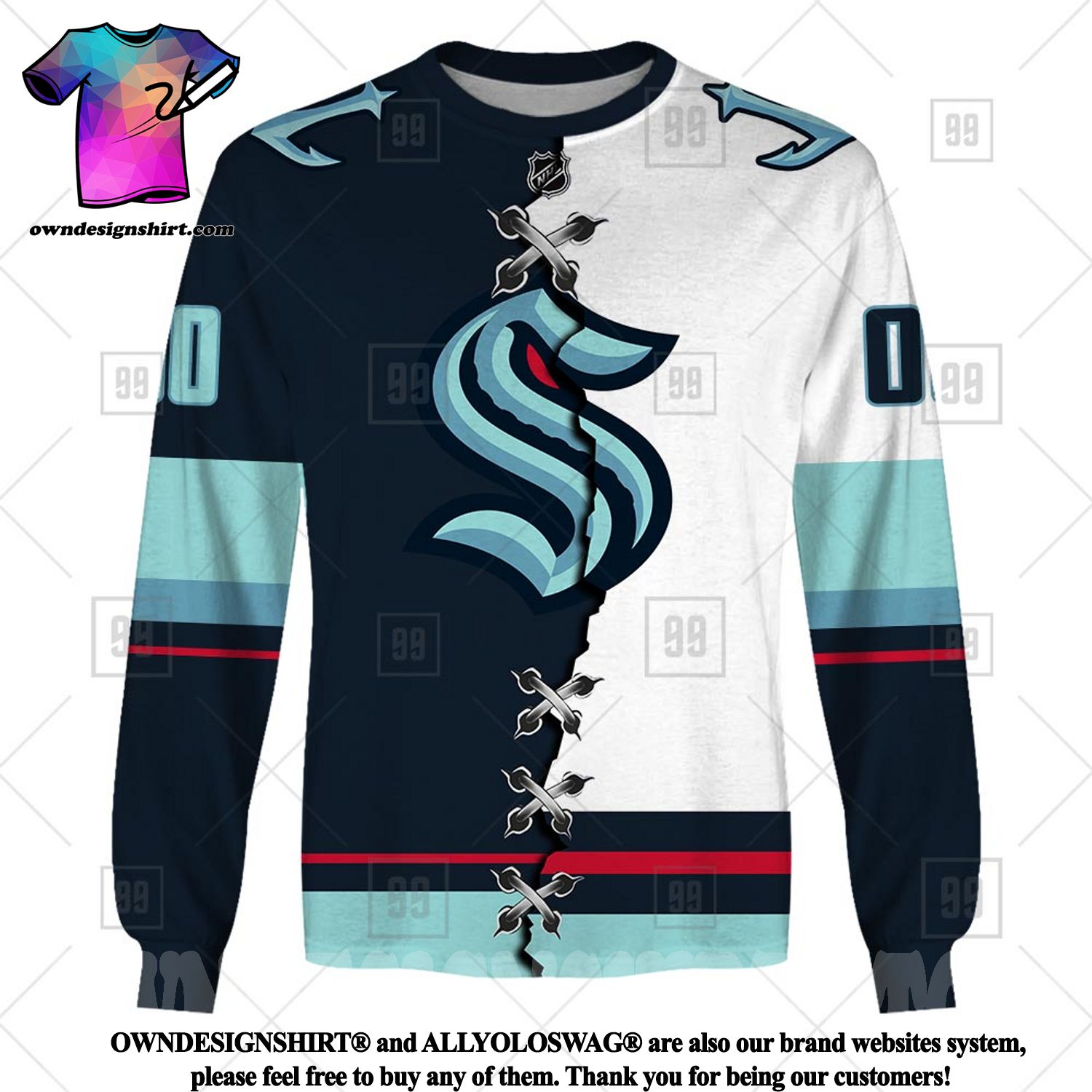 Customizable Seattle Kraken Jersey – Seattle Shirt