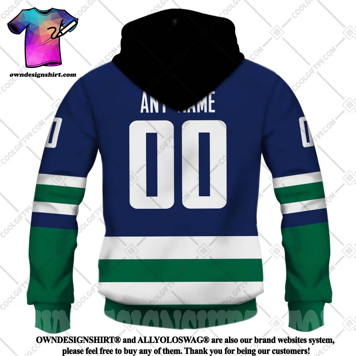 The best selling] Personalized NHL Vancouver Canucks Reverse Retro 2223  Style Street Style All Over Print Shirt